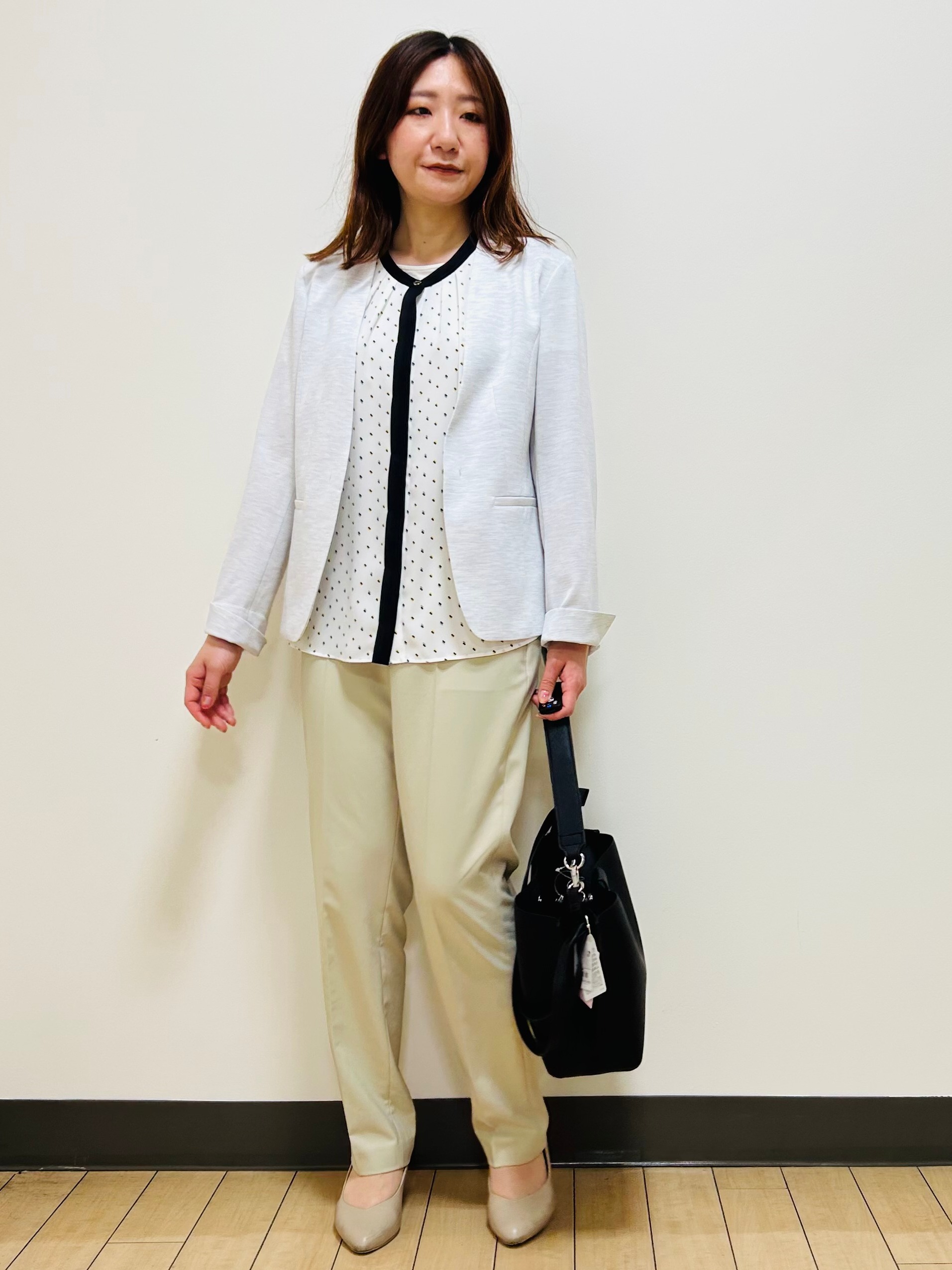 miiiさんの「Reflect｜【SS-4Lサイズ／UVカット／接触冷感】匠ジャケット／ノーカラー」を使ったコーディネート