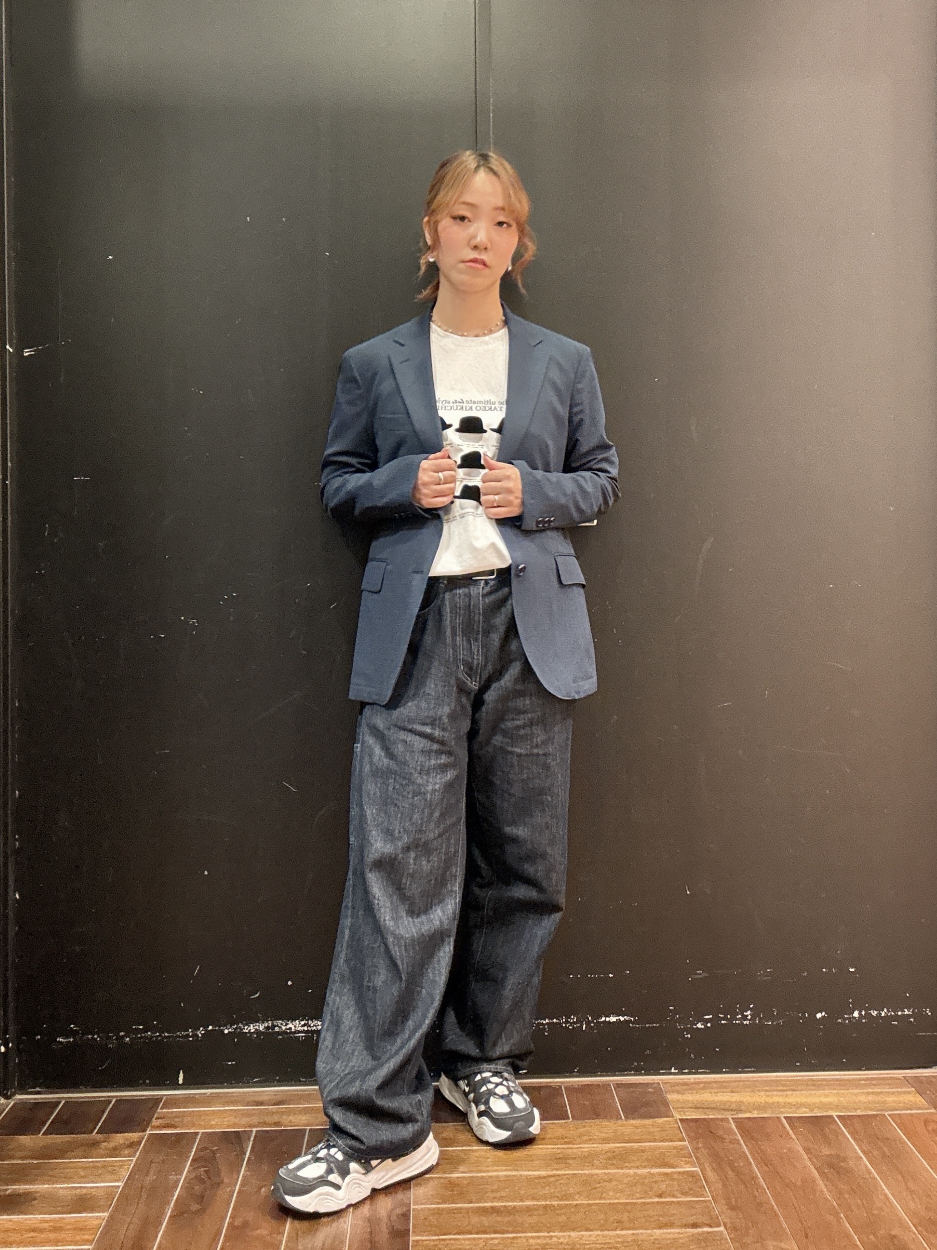 ヒナさんの「TAKEO KIKUCHI｜【Begin5月号掲載/通気性】トリコットサッカー ジャケット」を使ったコーディネート