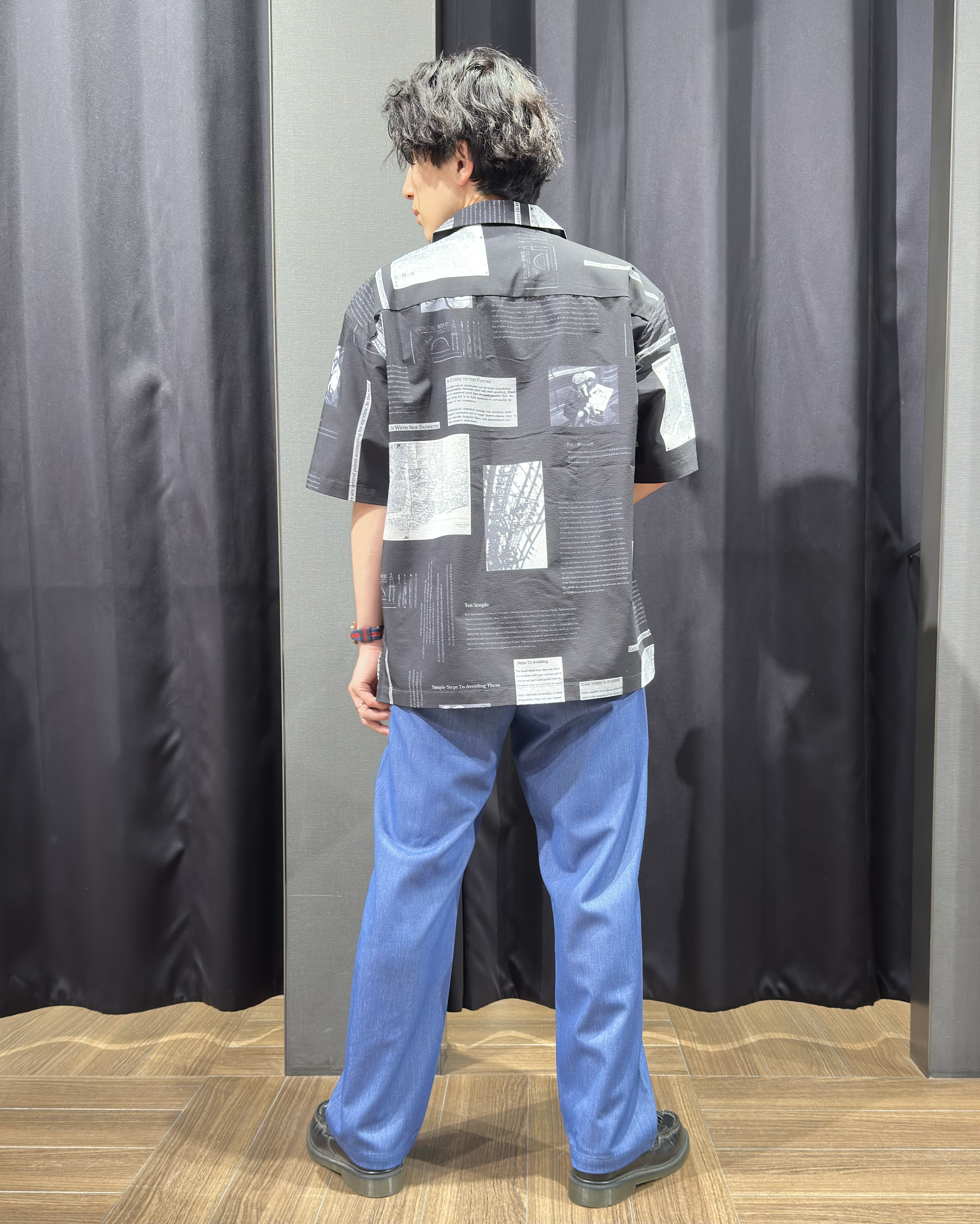 tomoyaさんの「THE SHOP TK｜プリント柄 開襟半袖シャツ 洗濯機OK」を使ったコーディネート