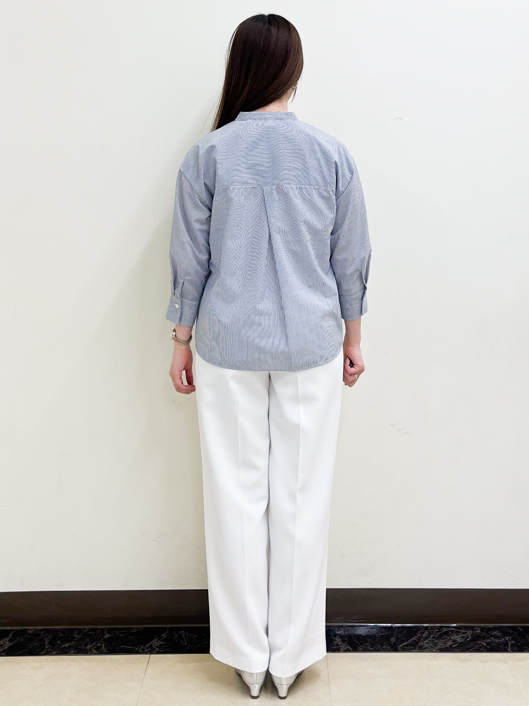 mikikoさんの「Reflect｜【接触冷感】八分袖フロントフリルブラウス」を使ったコーディネート
