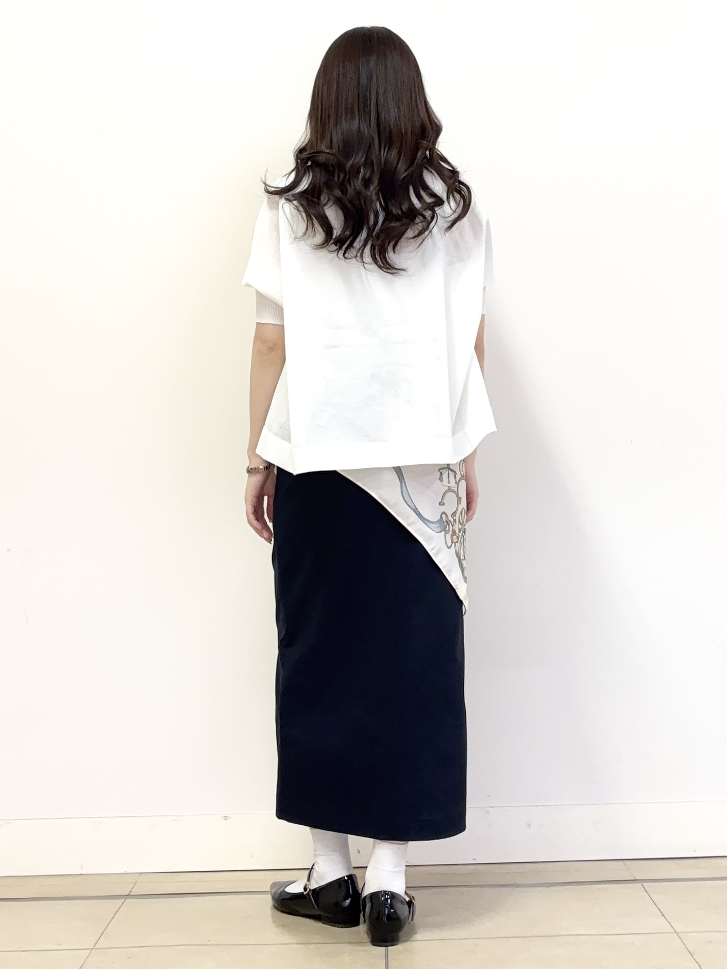 あやかさんの「UNTITLED｜【アンサンブル可/洗える】シアーレーヨンニット」を使ったコーディネート