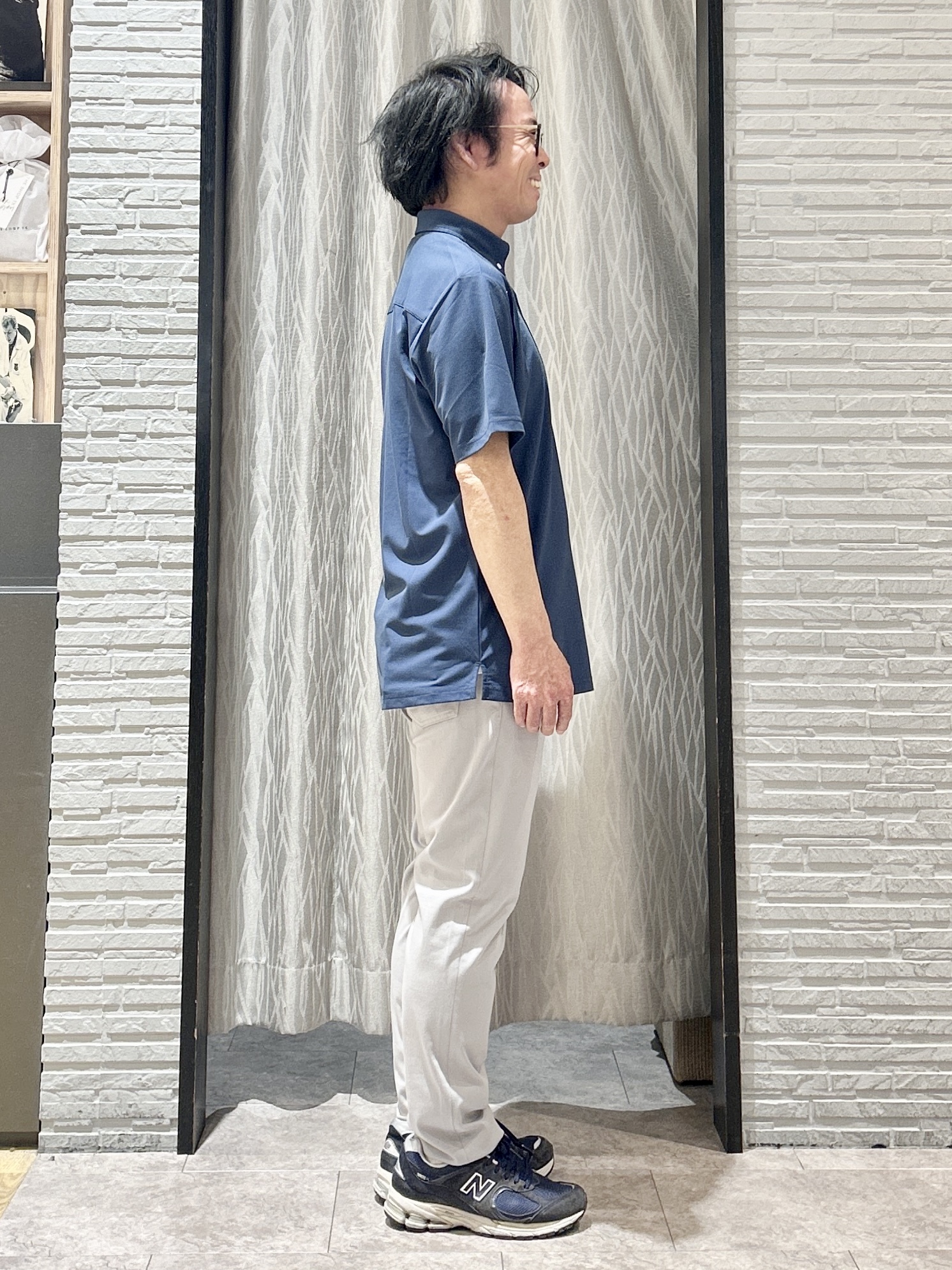 KENJI Iさんの「THE SHOP TK｜アイス カノコポロシャツ【接触冷感／洗濯機OK】」を使ったコーディネート