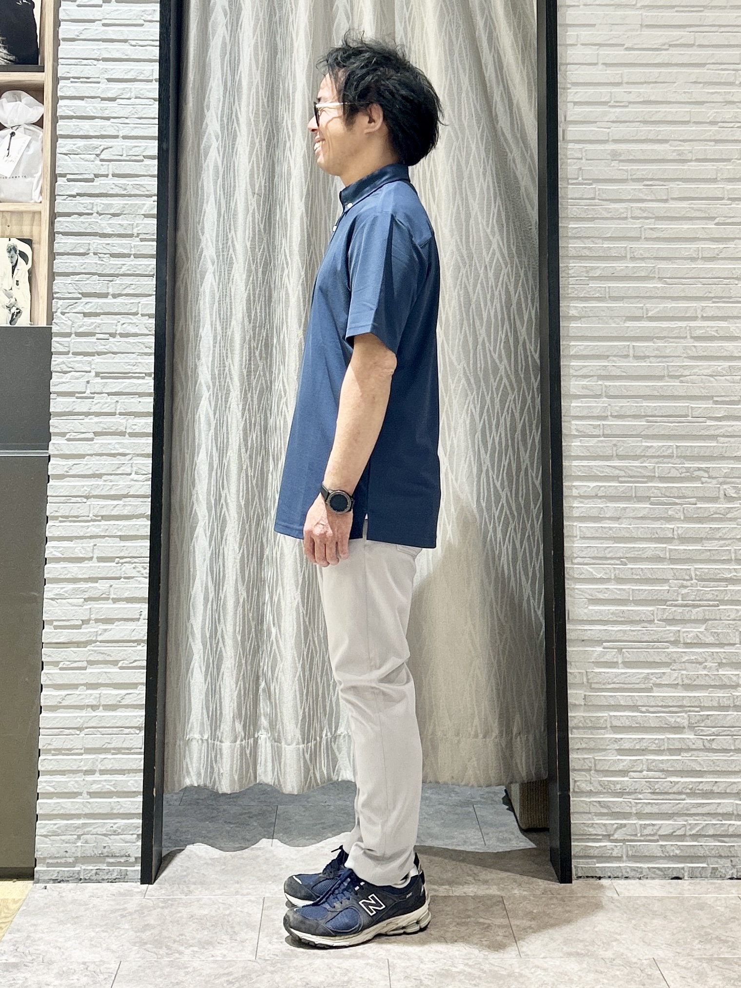 KENJI Iさんの「THE SHOP TK｜アイス カノコポロシャツ【接触冷感／洗濯機OK】」を使ったコーディネート
