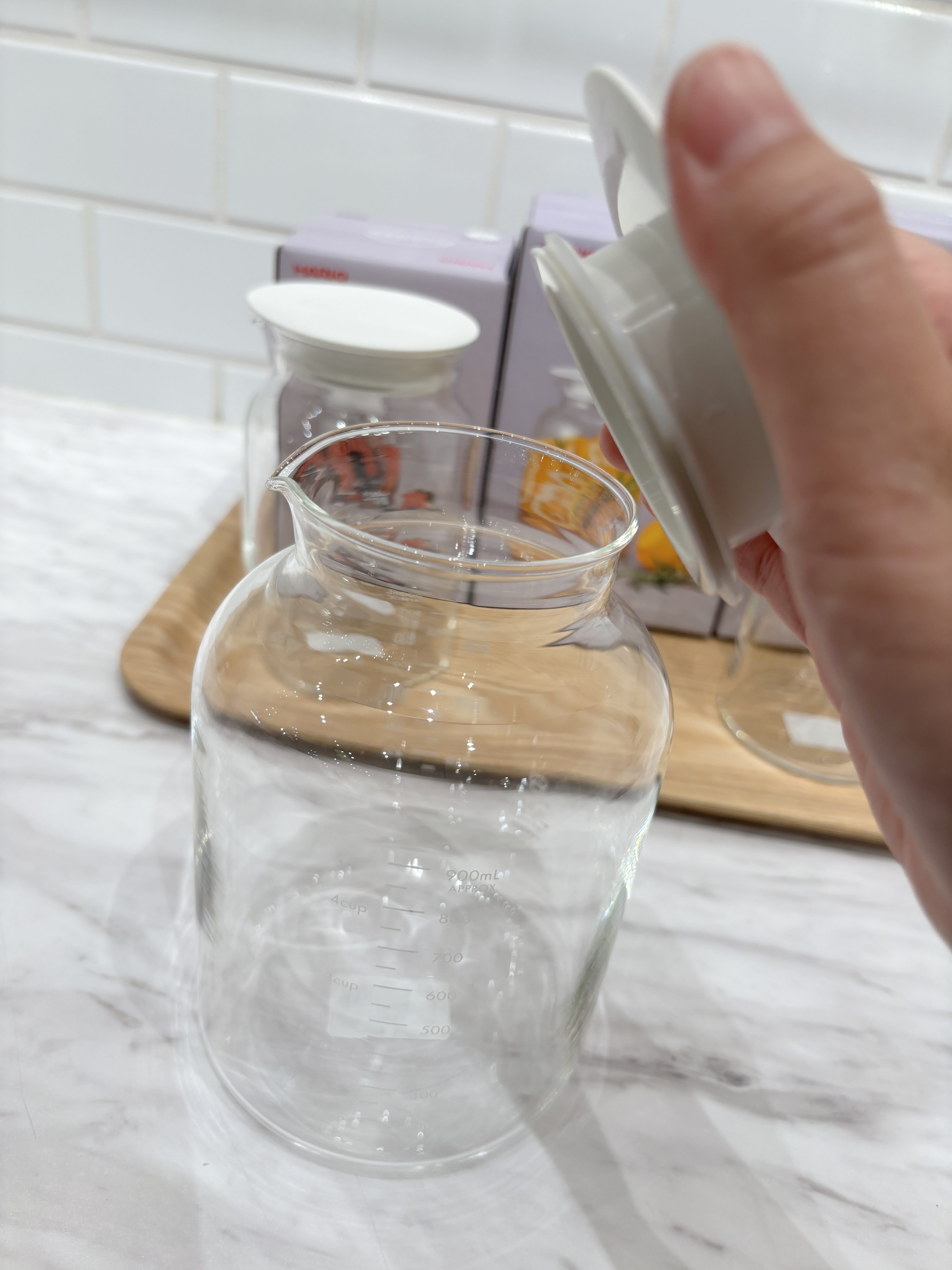 ayaさんの「212 KITCHEN STORE｜SLOWRA 耐熱ガラス フルーツポット 500mL ＜HARIO ハリオ＞」を使ったコーディネート