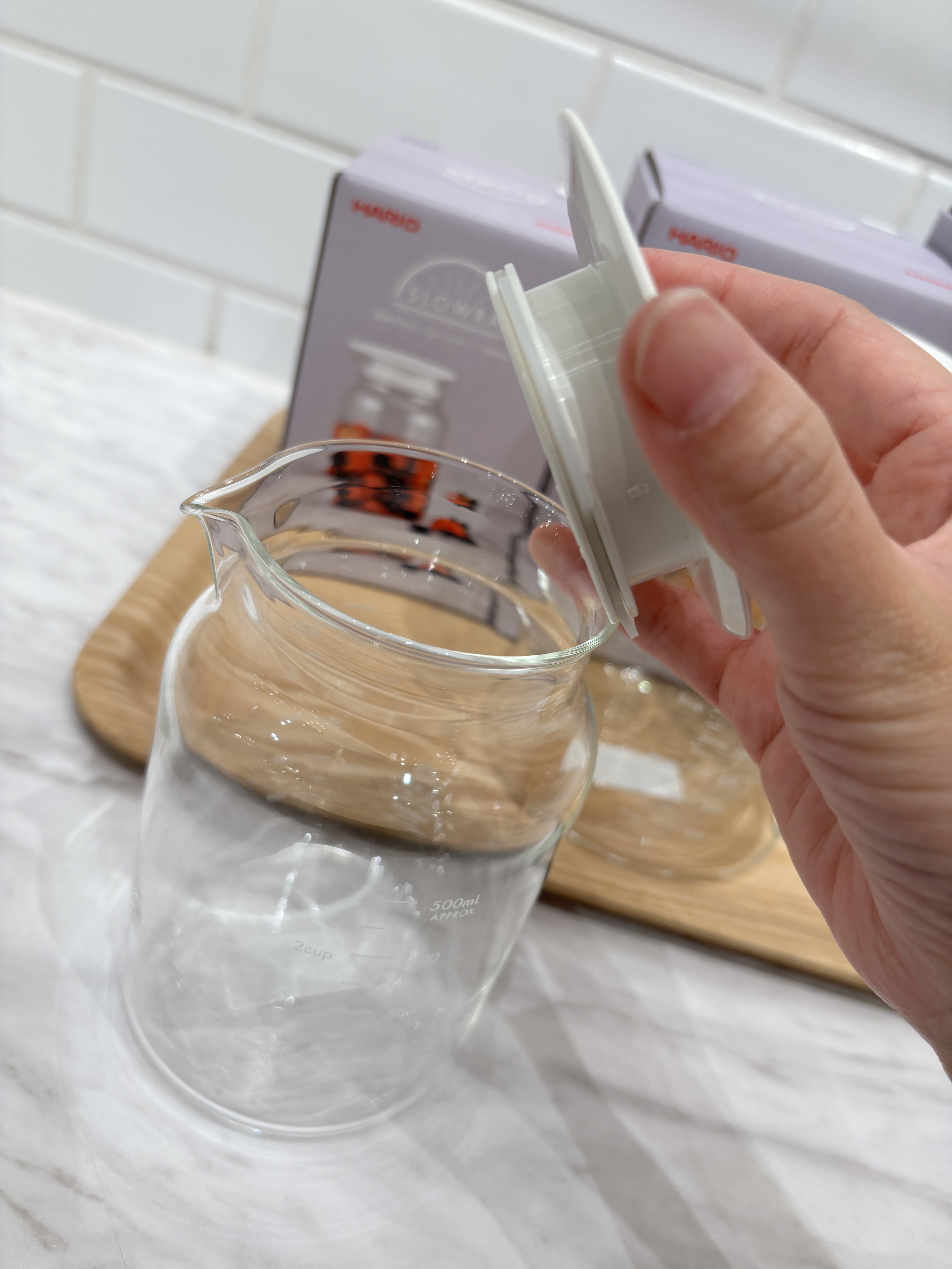ayaさんの「212 KITCHEN STORE｜SLOWRA 耐熱ガラス フルーツポット 500mL ＜HARIO ハリオ＞」を使ったコーディネート