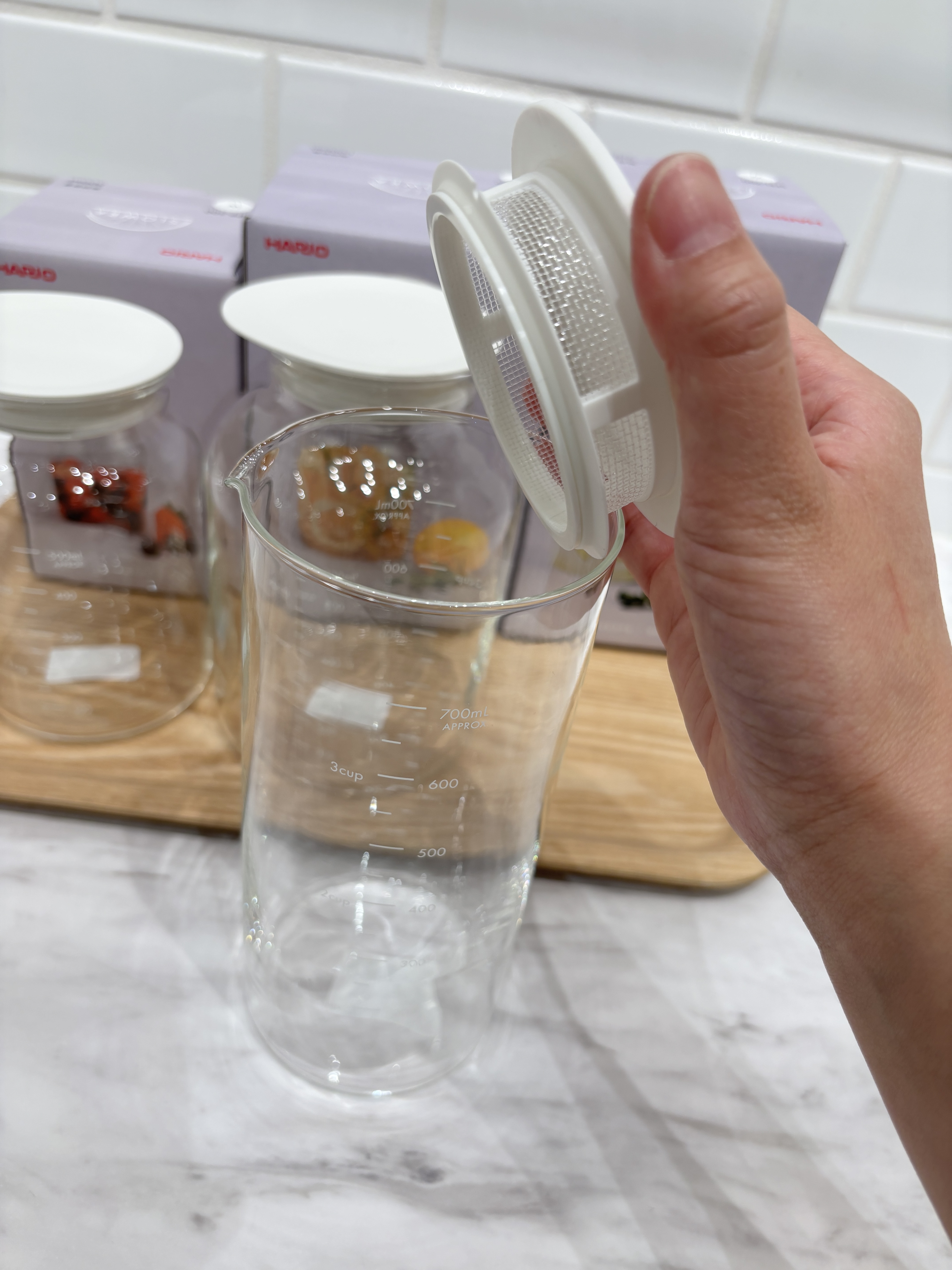 ayaさんの「212 KITCHEN STORE｜SLOWRA 耐熱ガラス フルーツポット 500mL ＜HARIO ハリオ＞」を使ったコーディネート