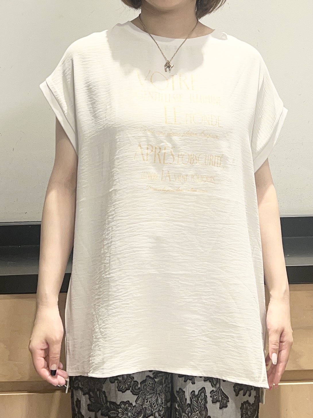 かのさんの「THE SHOP TK｜【夏の通勤スタイルに】涼やかな着心地 麻調ダブルブレストジャケット」を使ったコーディネート