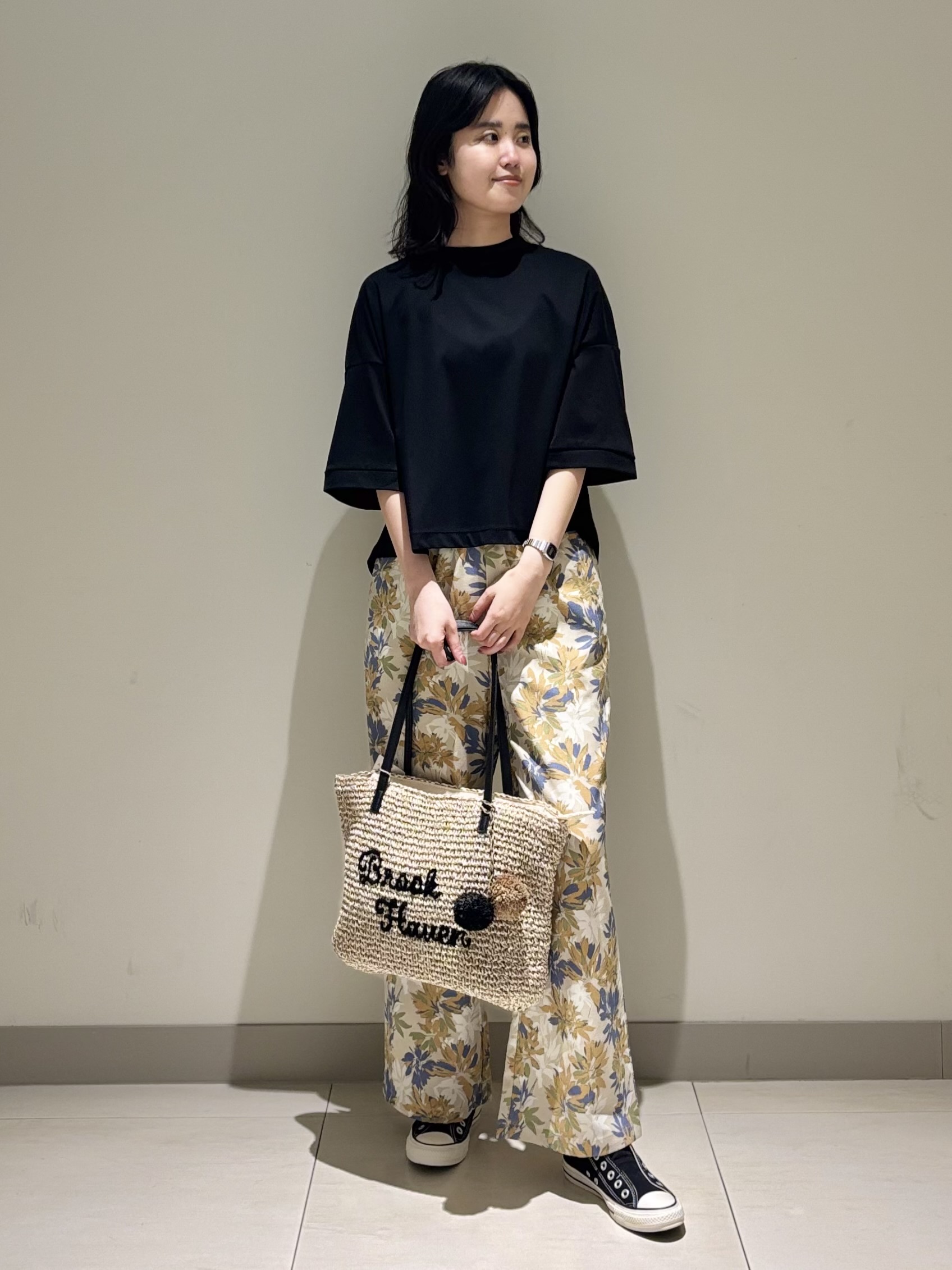 mayuさんの「Dessin｜【新色追加/体型カバー】美光沢カットソーボクシーシルエット」を使ったコーディネート