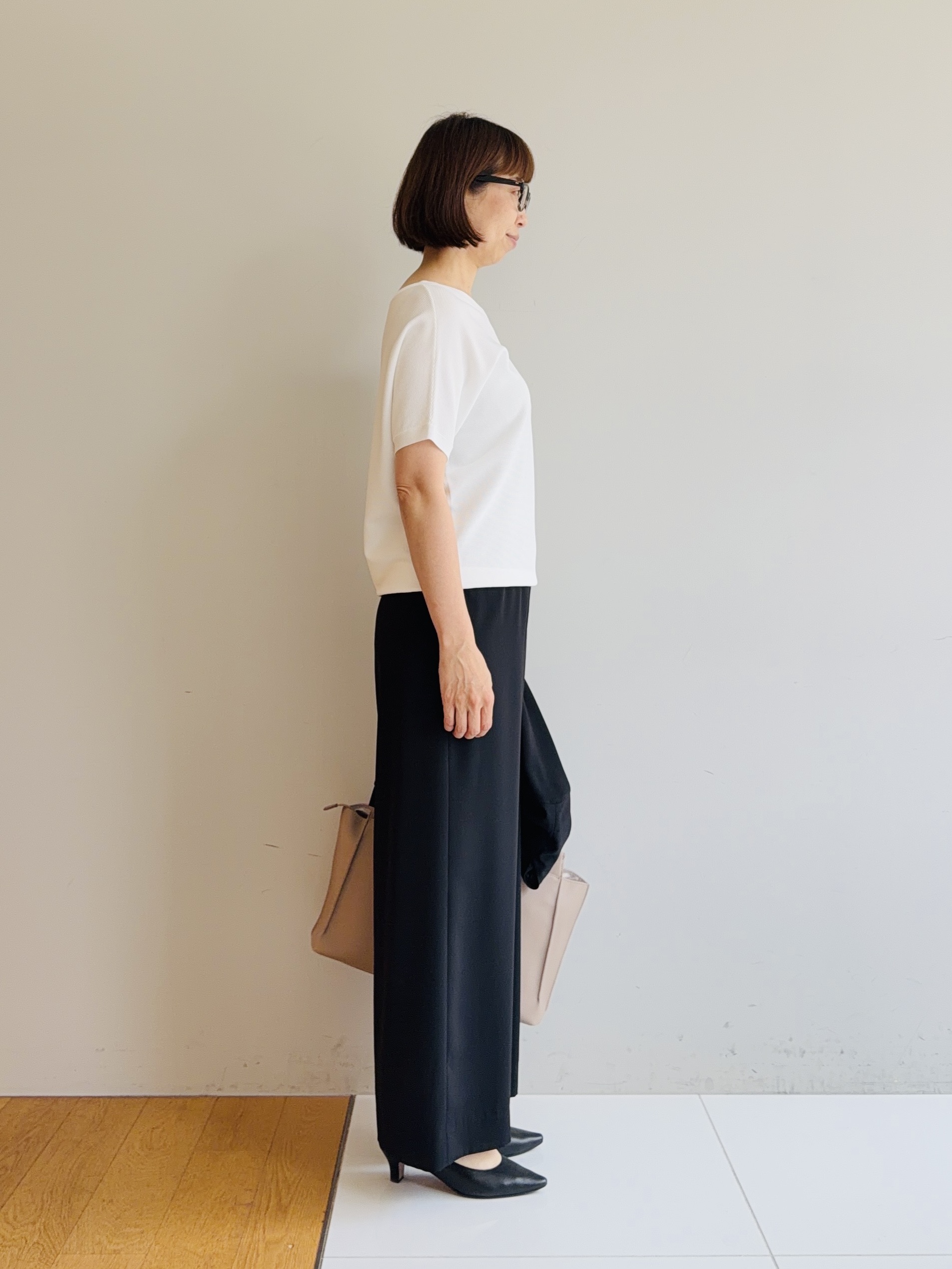 murayamaさんの「INDIVI｜【さらに軽く軽快！／着る日傘】ノーカラージャケット」を使ったコーディネート