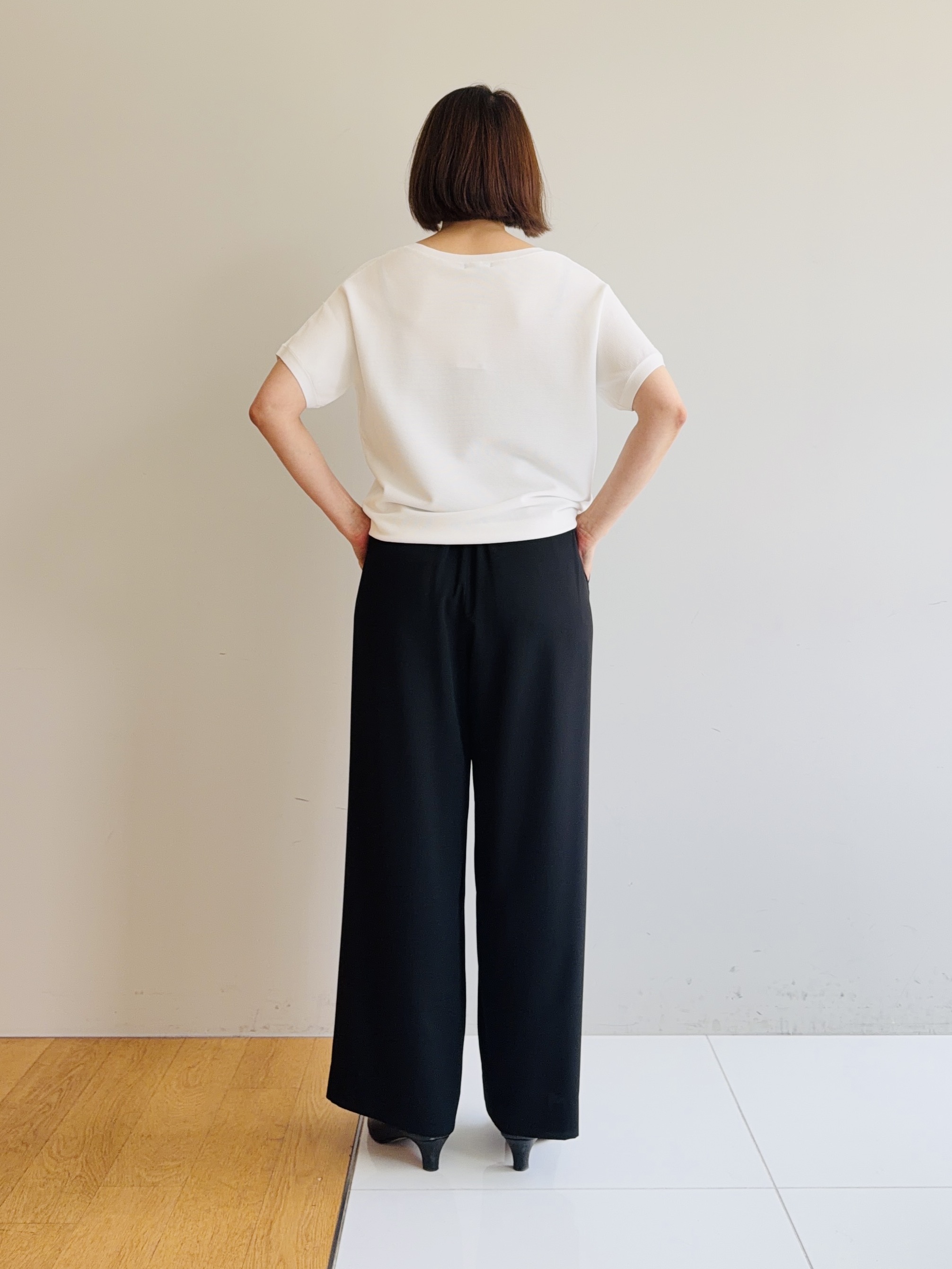 murayamaさんの「INDIVI｜【さらに軽く軽快！／着る日傘】ノーカラージャケット」を使ったコーディネート