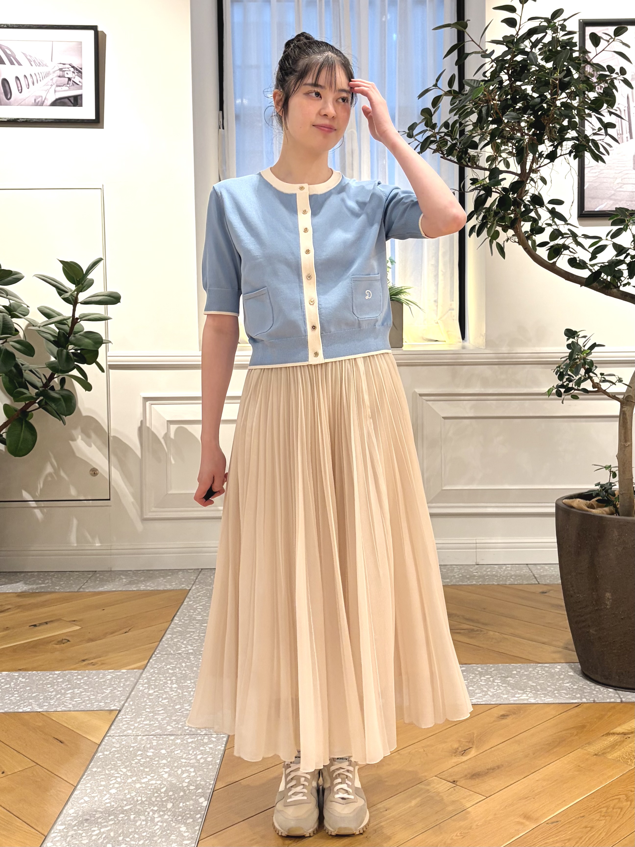 pupiさんの「DRESSTERIOR｜【otonaMUSE5月号掲載/UVカット/ウォッシャブル】クールタッチ コンビ カーディガン」を使ったコーディネート