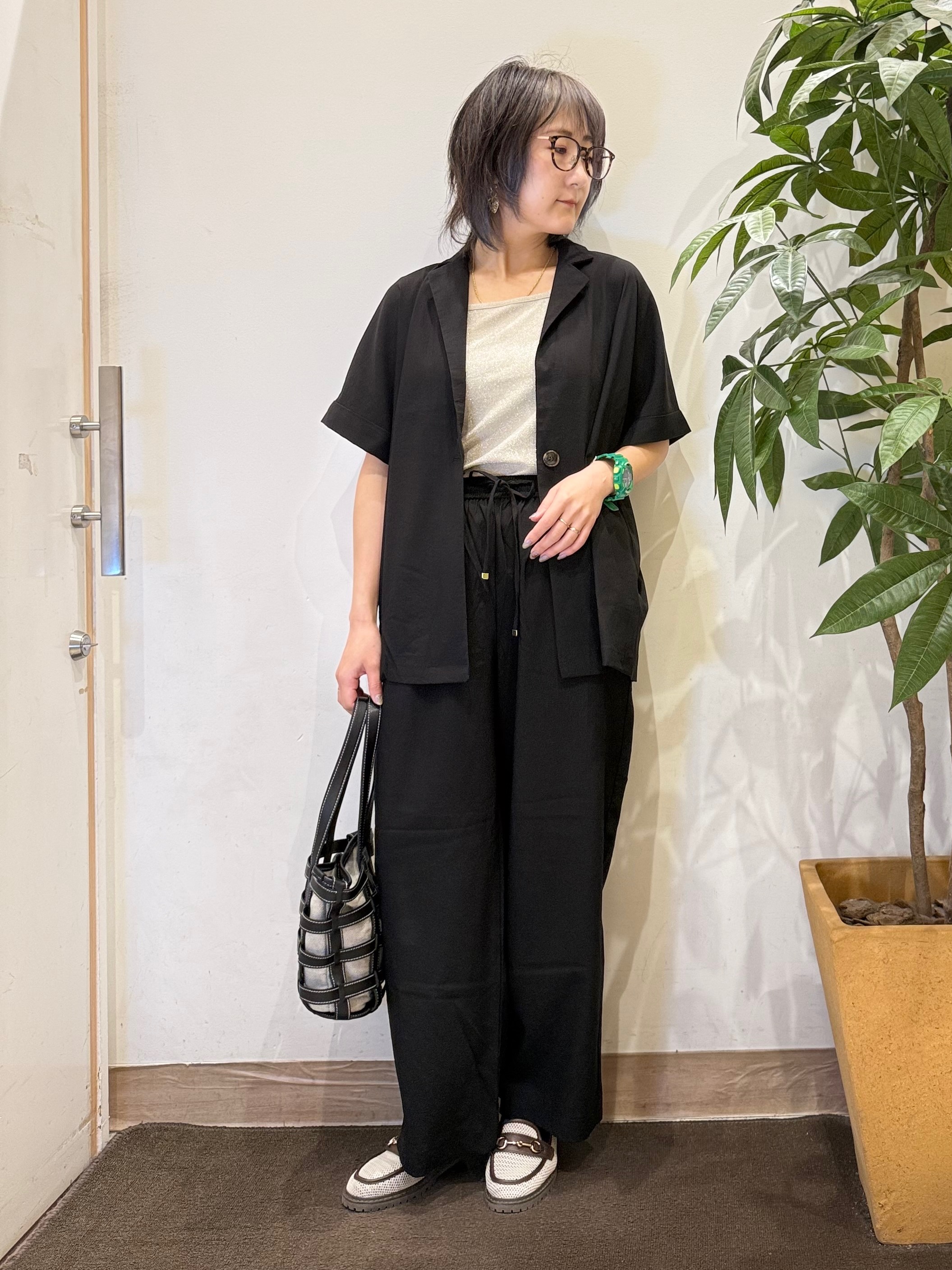 misakiさんの「SHOO･LA･RUE｜【高レビュー/洗濯機可/セットアップ可】軽凛(かろりん) ひんやり半袖ジャケット」を使ったコーディネート