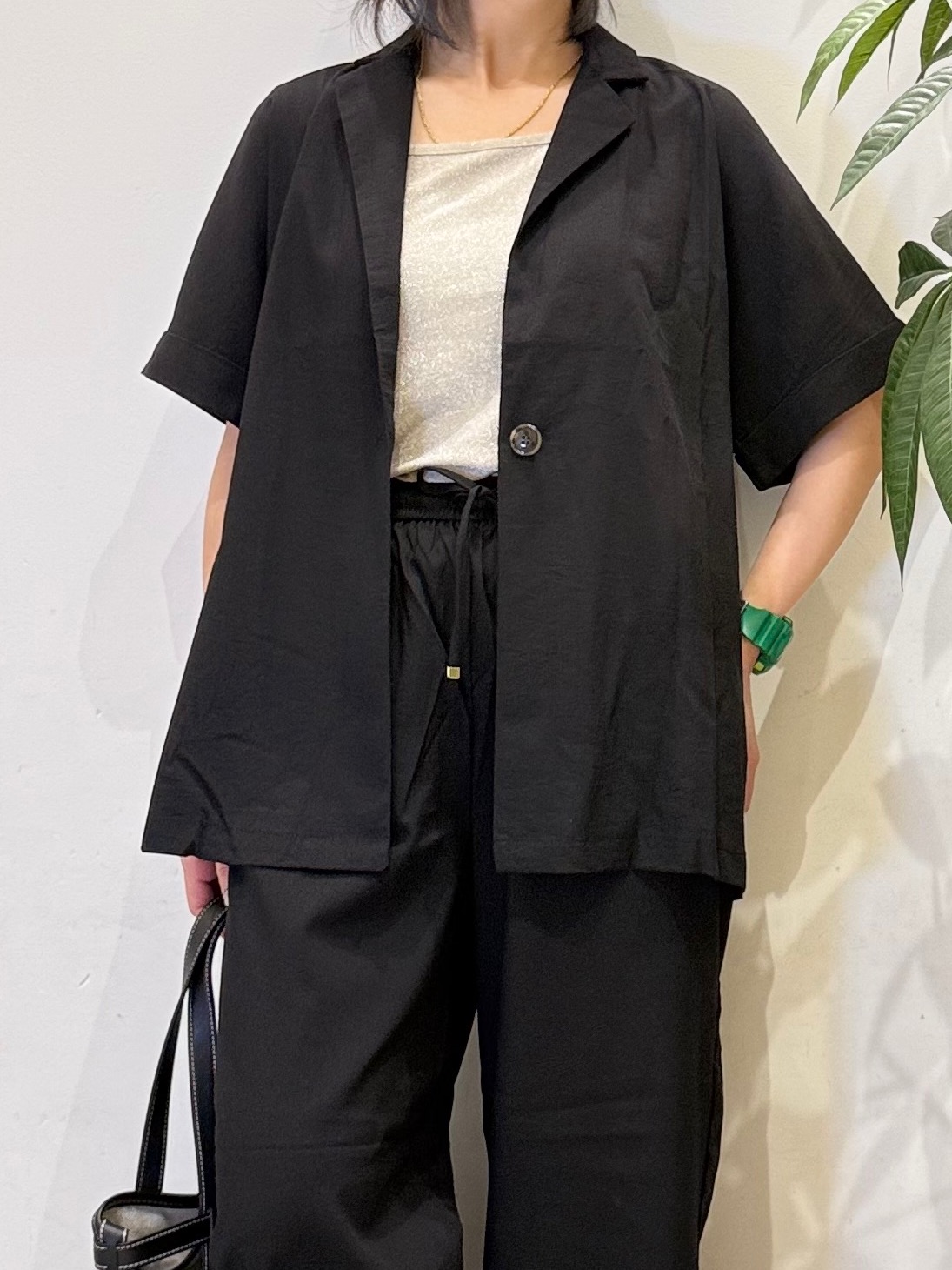 misakiさんの「SHOO･LA･RUE｜【高レビュー/洗濯機可/セットアップ可】軽凛(かろりん) ひんやり半袖ジャケット」を使ったコーディネート
