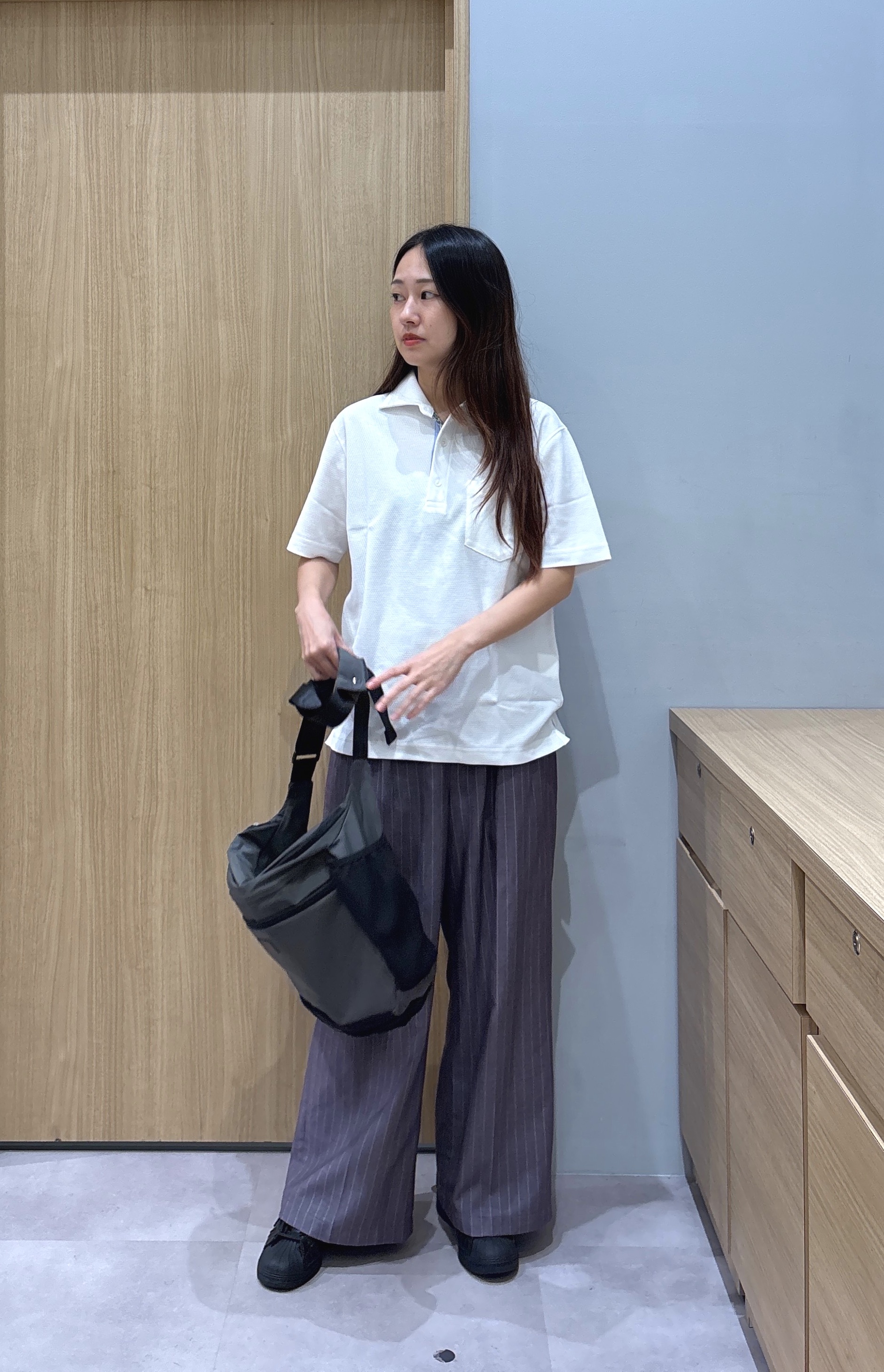 よぴさんの「TAKEO KIKUCHI｜【抗菌防臭】ステイフレッシュ ポロシャツ」を使ったコーディネート