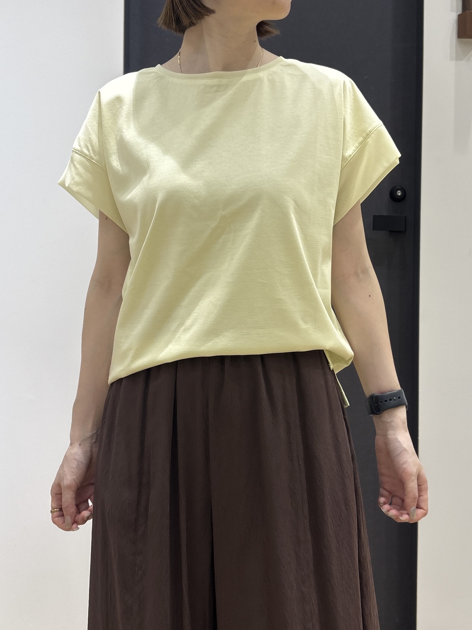 risaさんの「Dessin｜【UVカット/接触冷感】美光沢カットソー」を使ったコーディネート