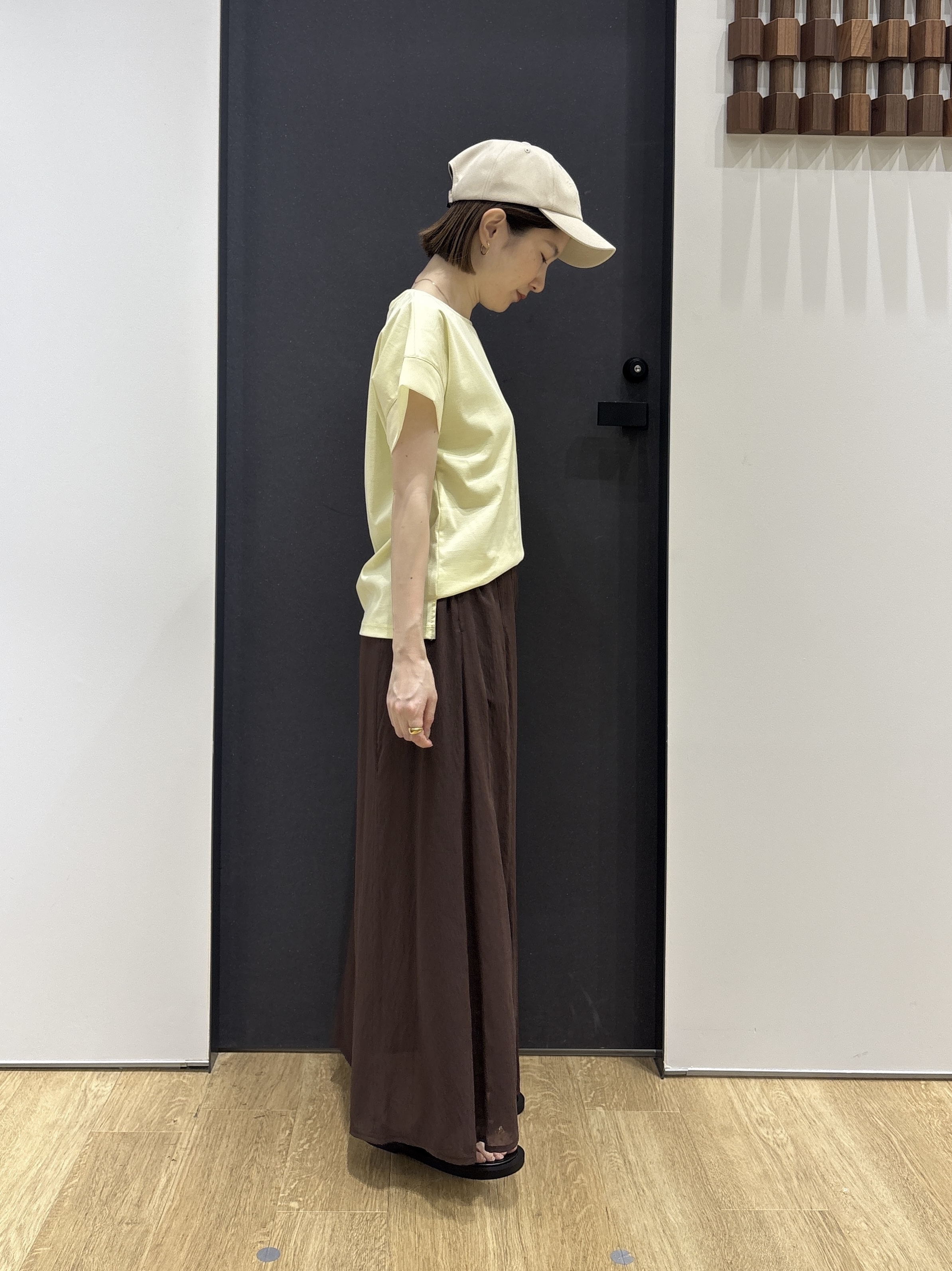 risaさんの「Dessin｜【UVカット/接触冷感】美光沢カットソー」を使ったコーディネート
