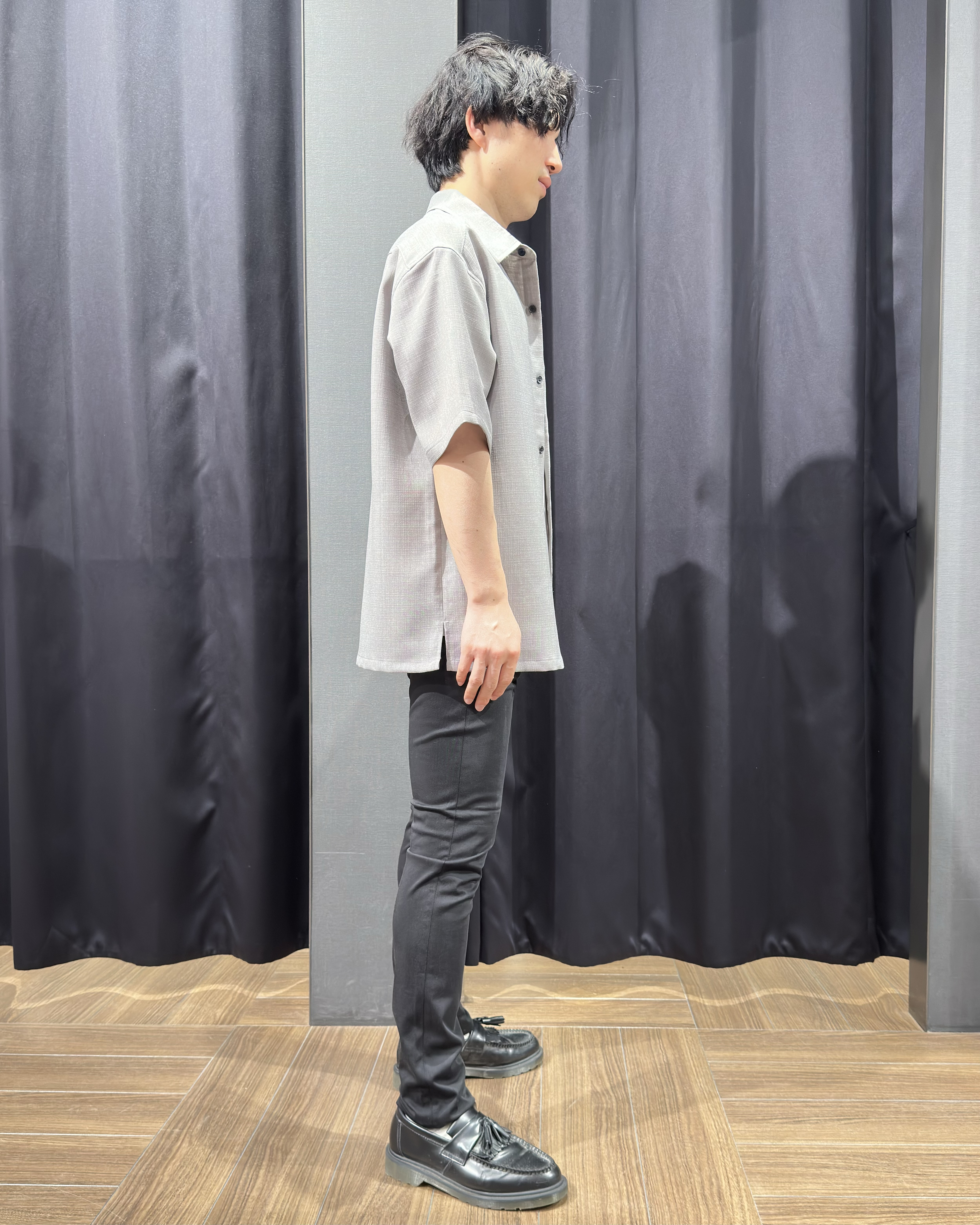 tomoyaさんの「THE SHOP TK｜【LINO FINE】 リネンライク半袖シャツ UVカット／イージーケア／吸水速乾／洗濯機OK／セッ」を使ったコーディネート