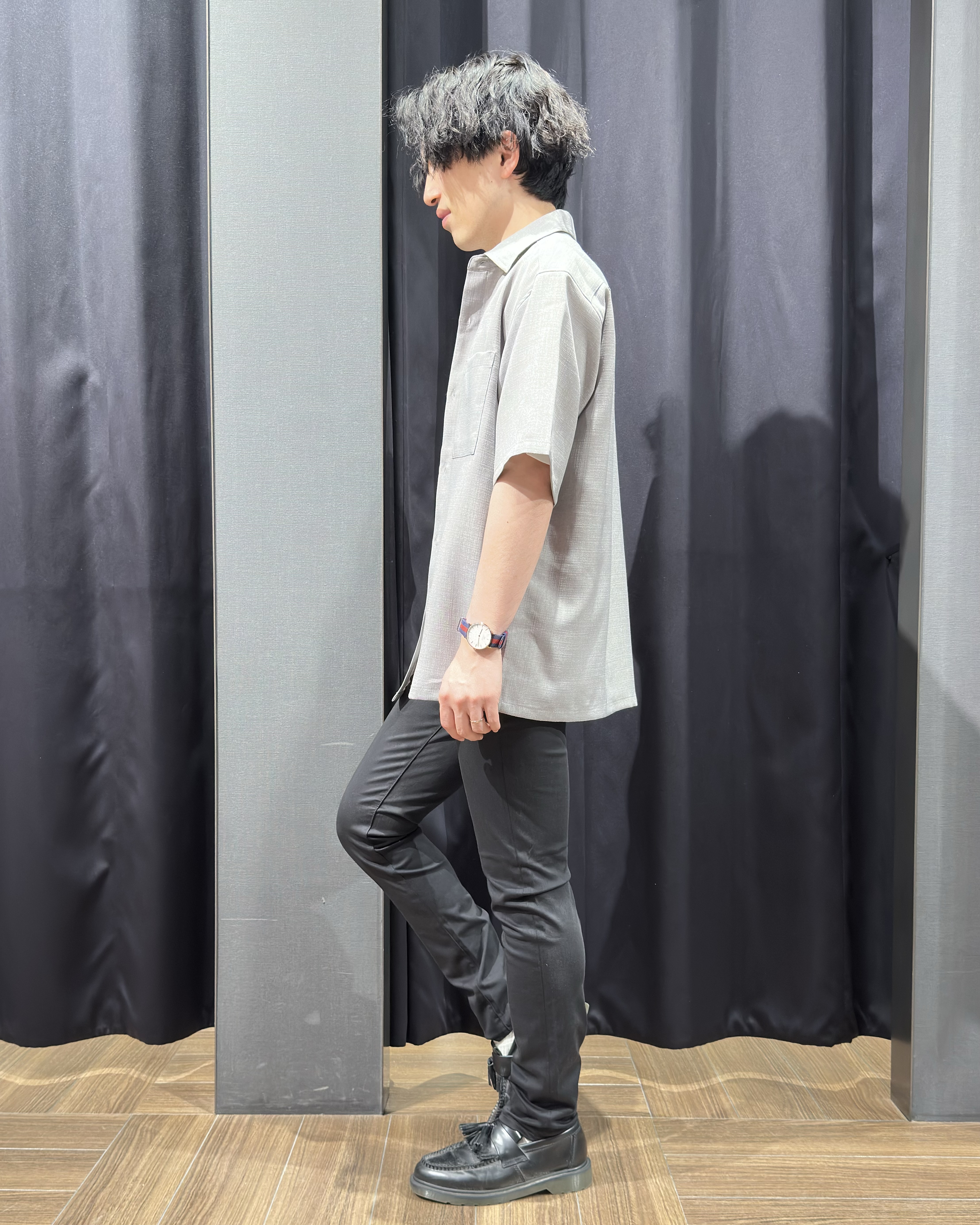tomoyaさんの「THE SHOP TK｜【LINO FINE】 リネンライク半袖シャツ UVカット／イージーケア／吸水速乾／洗濯機OK／セッ」を使ったコーディネート