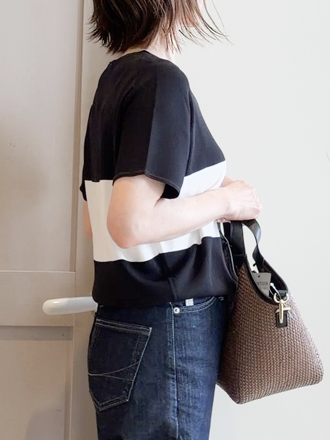 yamakoさんの「grove｜【シリーズ累計36万枚！名品ニット】やわらかドライタッチ ドルマンニット」を使ったコーディネート