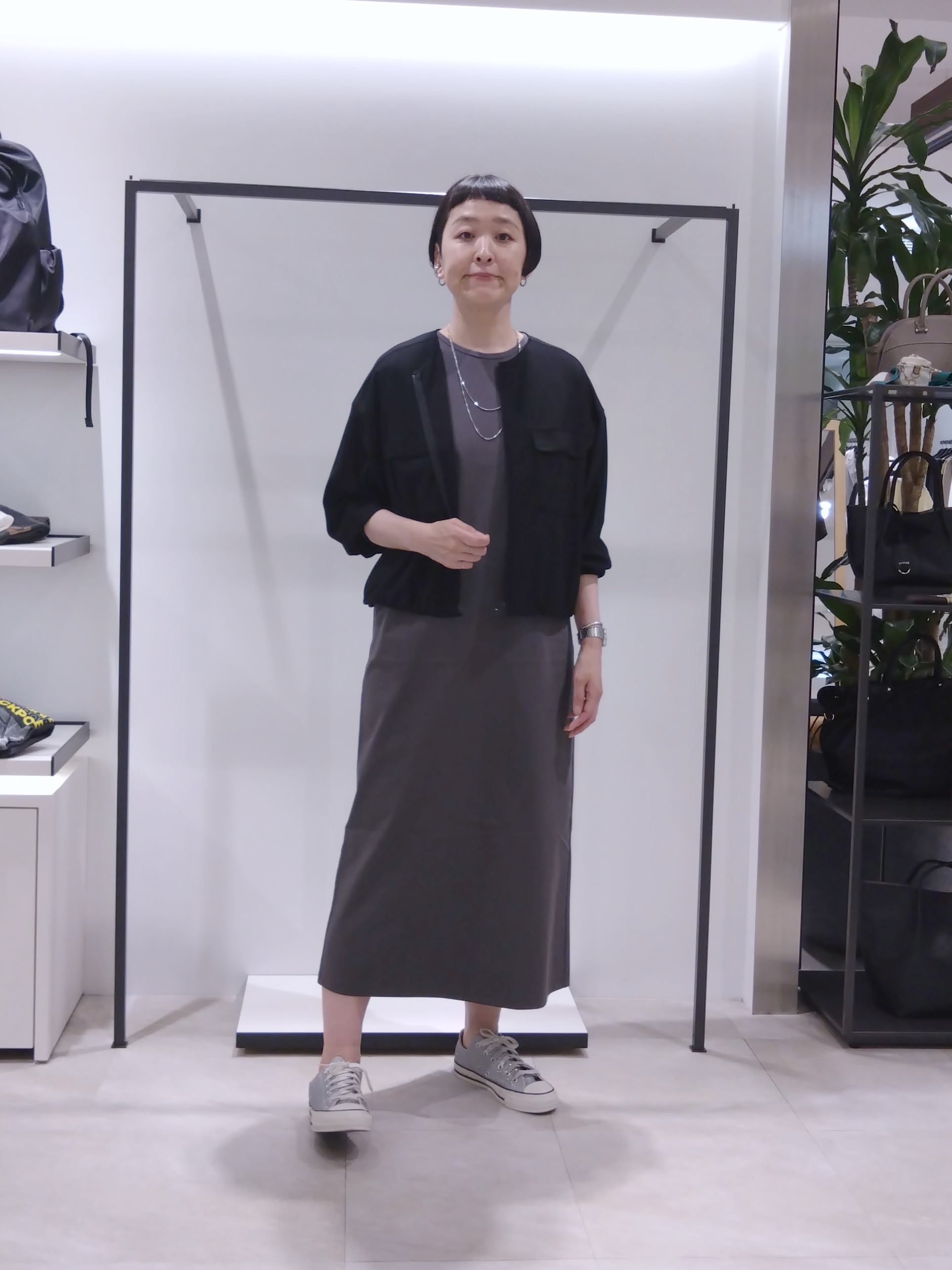 まちこさんの「UNTITLED｜【古畑星夏さん着用/洗える】シアーブルゾン」を使ったコーディネート
