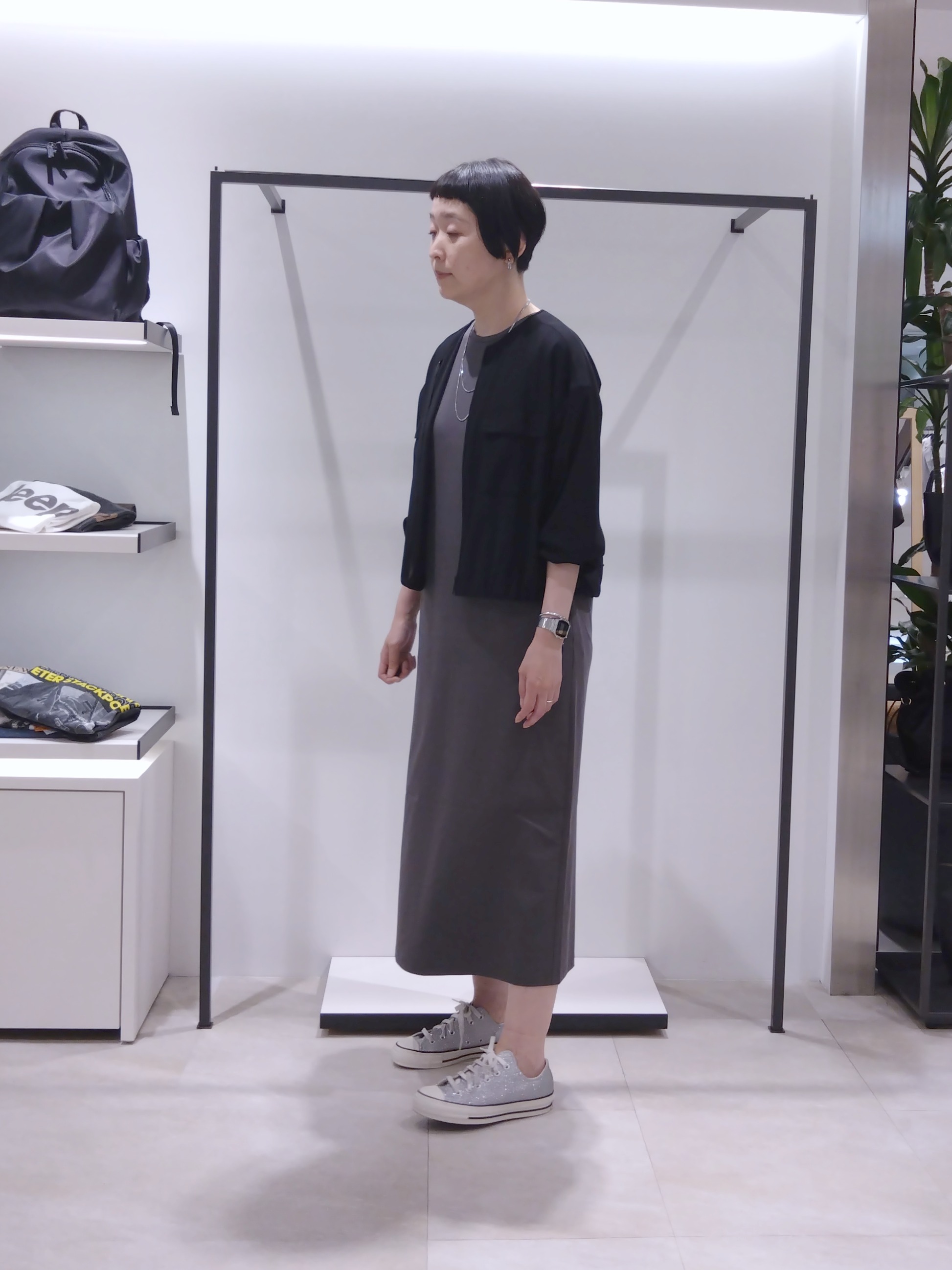 まちこさんの「UNTITLED｜【古畑星夏さん着用/洗える】シアーブルゾン」を使ったコーディネート