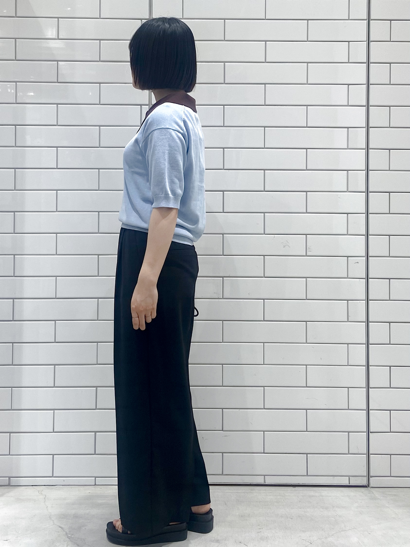 kimiさんの「OPAQUE.CLIP｜ビッグポロ衿ニット【洗濯機OK】」を使ったコーディネート