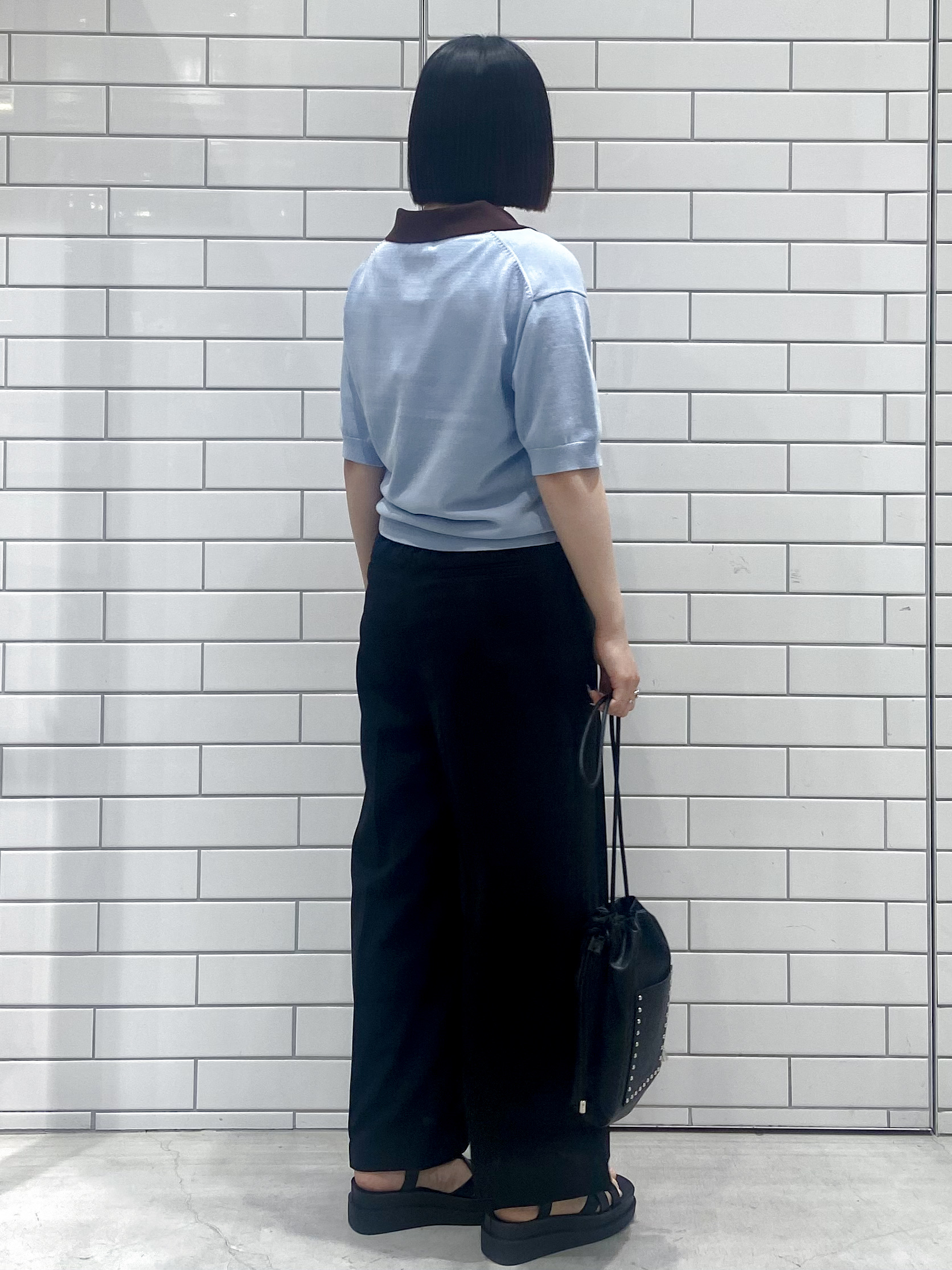 kimiさんの「OPAQUE.CLIP｜ビッグポロ衿ニット【洗濯機OK】」を使ったコーディネート