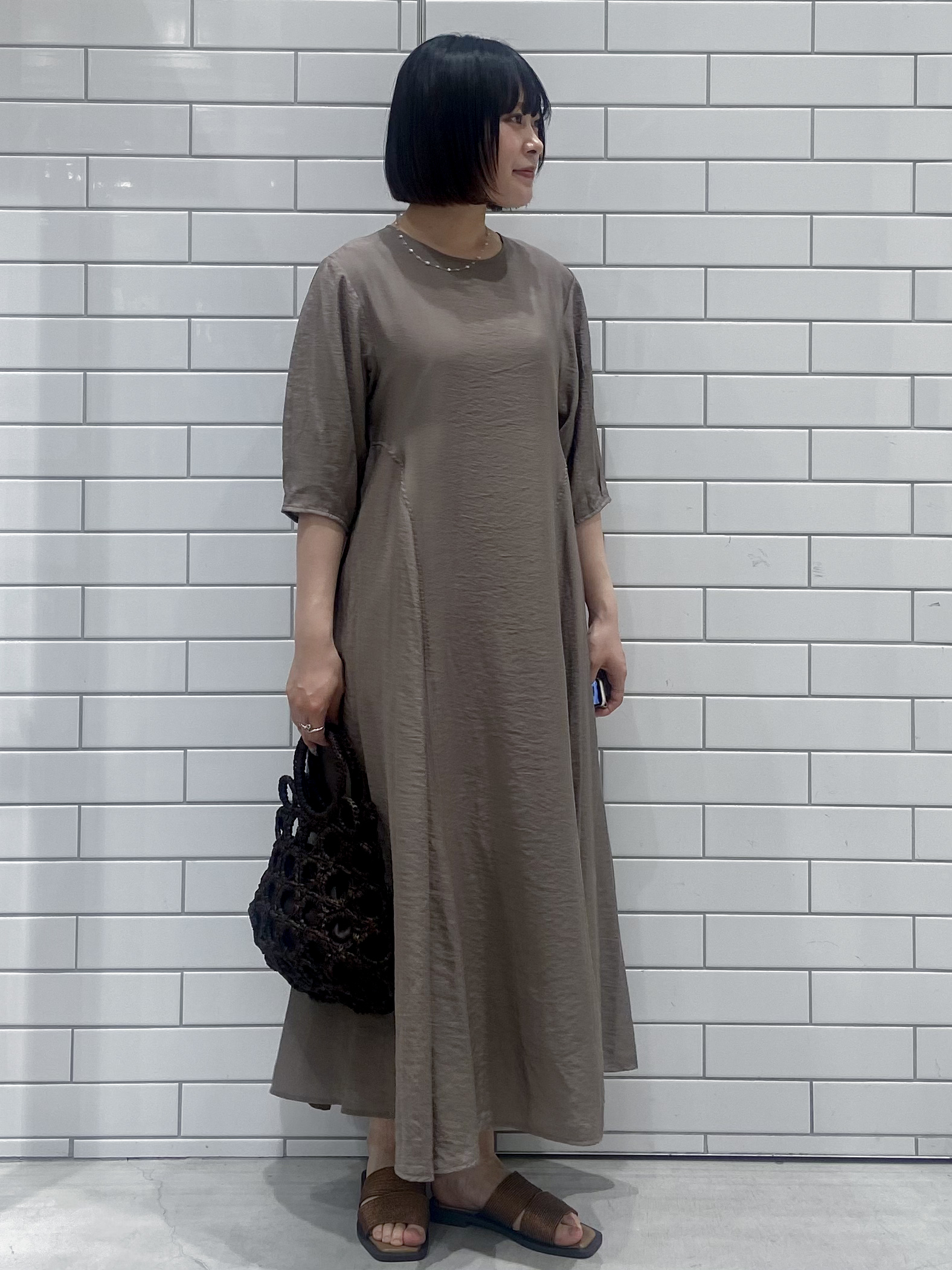 kimiさんの「OPAQUE.CLIP｜切り替えデザインフレアワンピース【洗濯機OK】」を使ったコーディネート