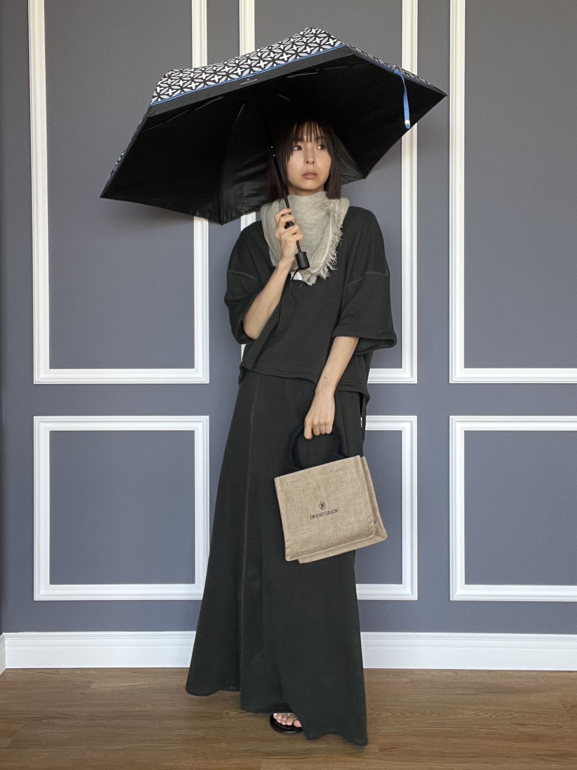 misaさんの「DRESSTERIOR｜【ウォッシャブル/セットアップ可】リネン混裏毛ドロストプルオーバー」を使ったコーディネート