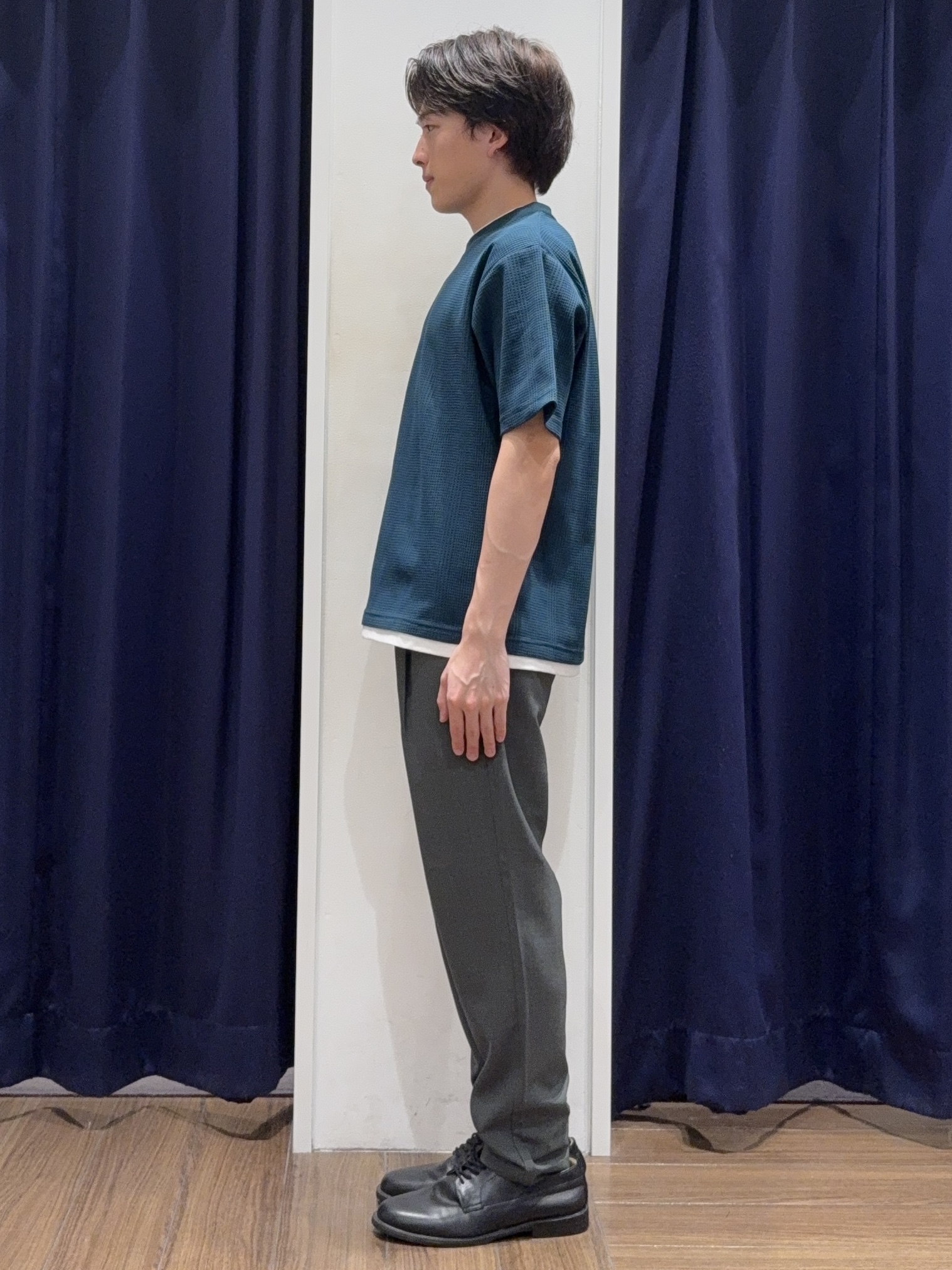 カシマさんの「THE SHOP TK｜【ラクして決まる！】レイヤード風半袖Tシャツ　洗濯機OK」を使ったコーディネート
