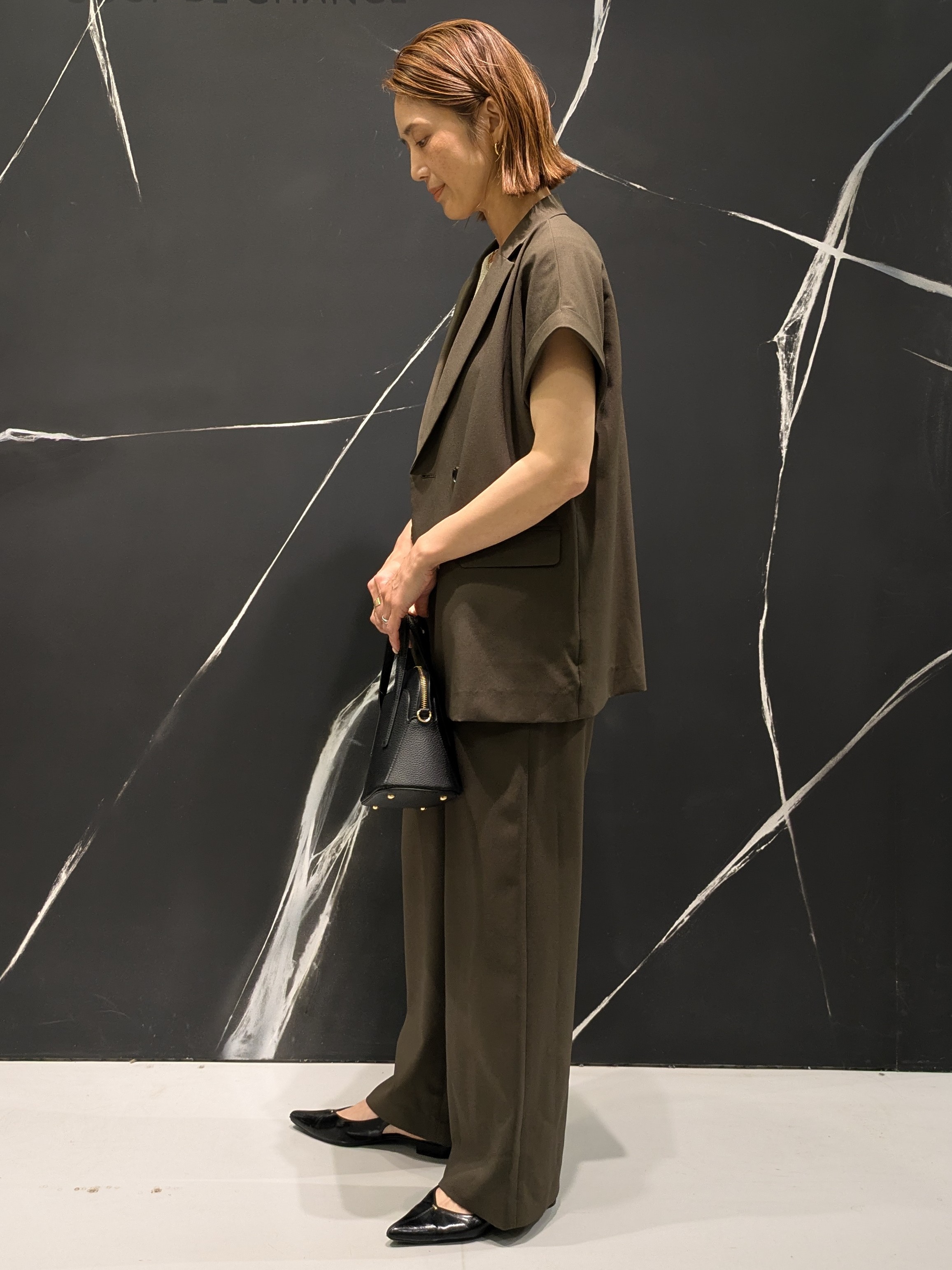 MIKIさんの「COUP DE CHANCE｜【手洗い可／セットアップ可】こなれ半袖ジャケット」を使ったコーディネート