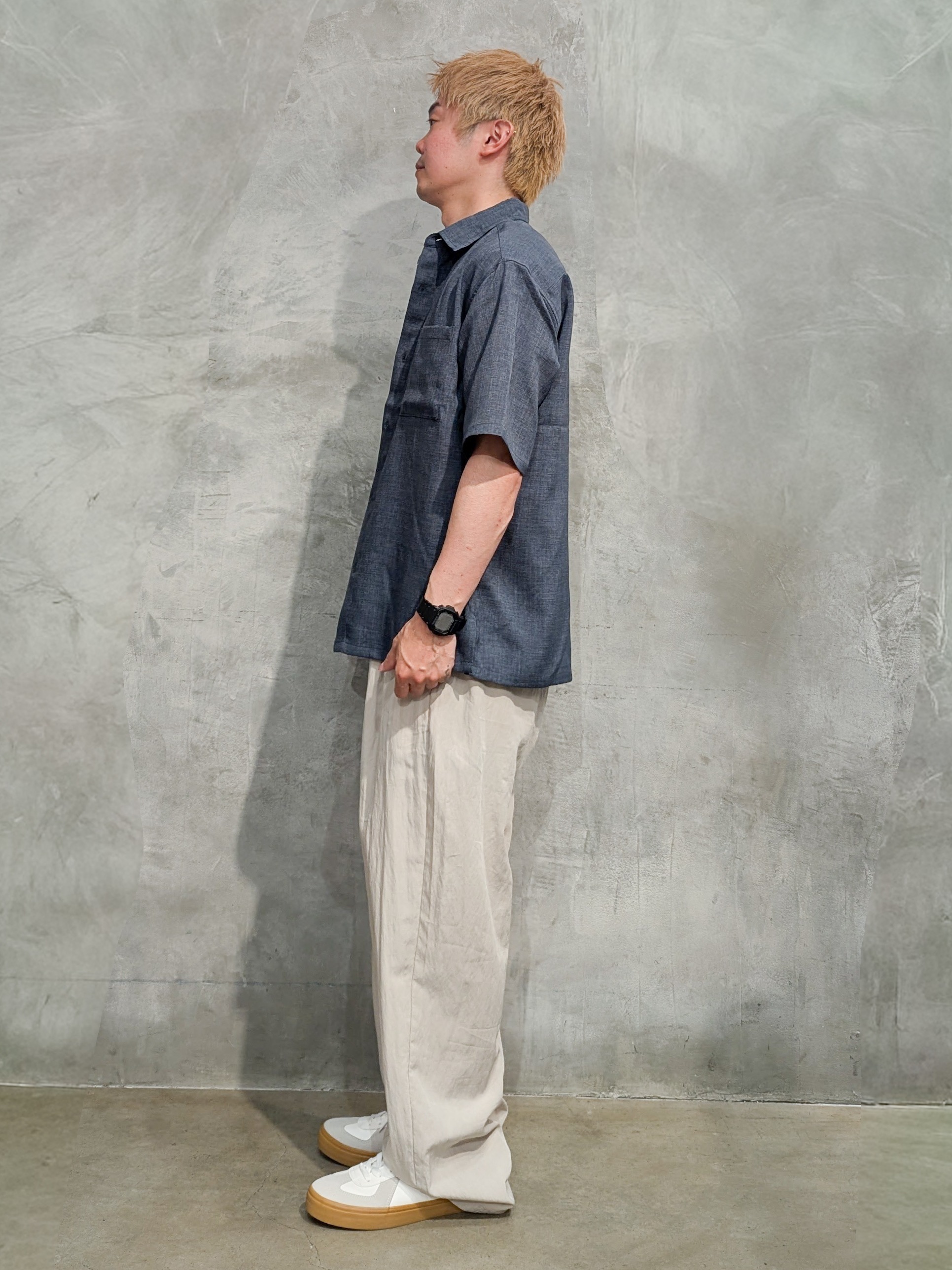 daiさんの「THE SHOP TK｜【LINO FINE】 リネンライク半袖シャツ UVカット／イージーケア／吸水速乾／洗濯機OK／セッ」を使ったコーディネート
