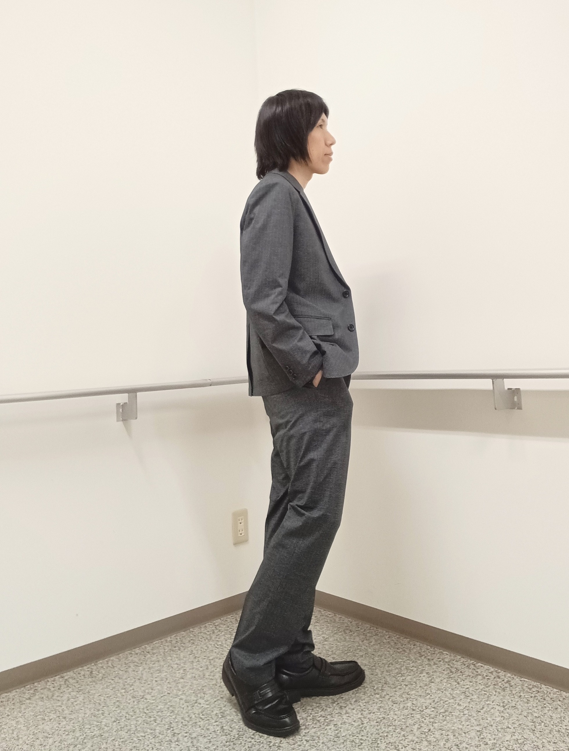 moritaさんの「TAKEO KIKUCHI｜【通気性】ジャージ千鳥柄 ジャケット」を使ったコーディネート