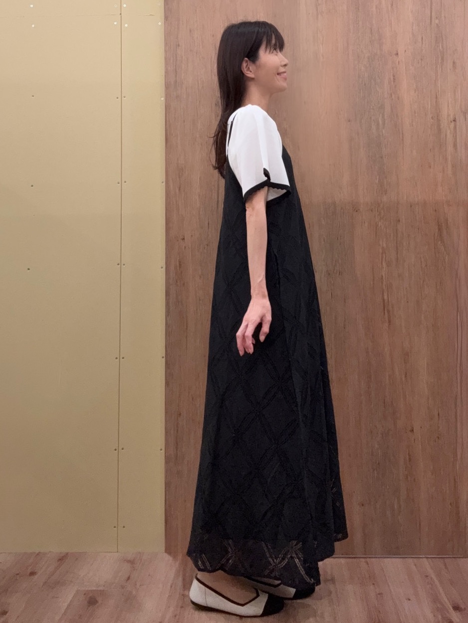 Ayakoさんの「grove｜高評価！【シリーズ累計36万枚！名品ニット】やわらかドライタッチ スカラップスリーブニット」を使ったコーディネート