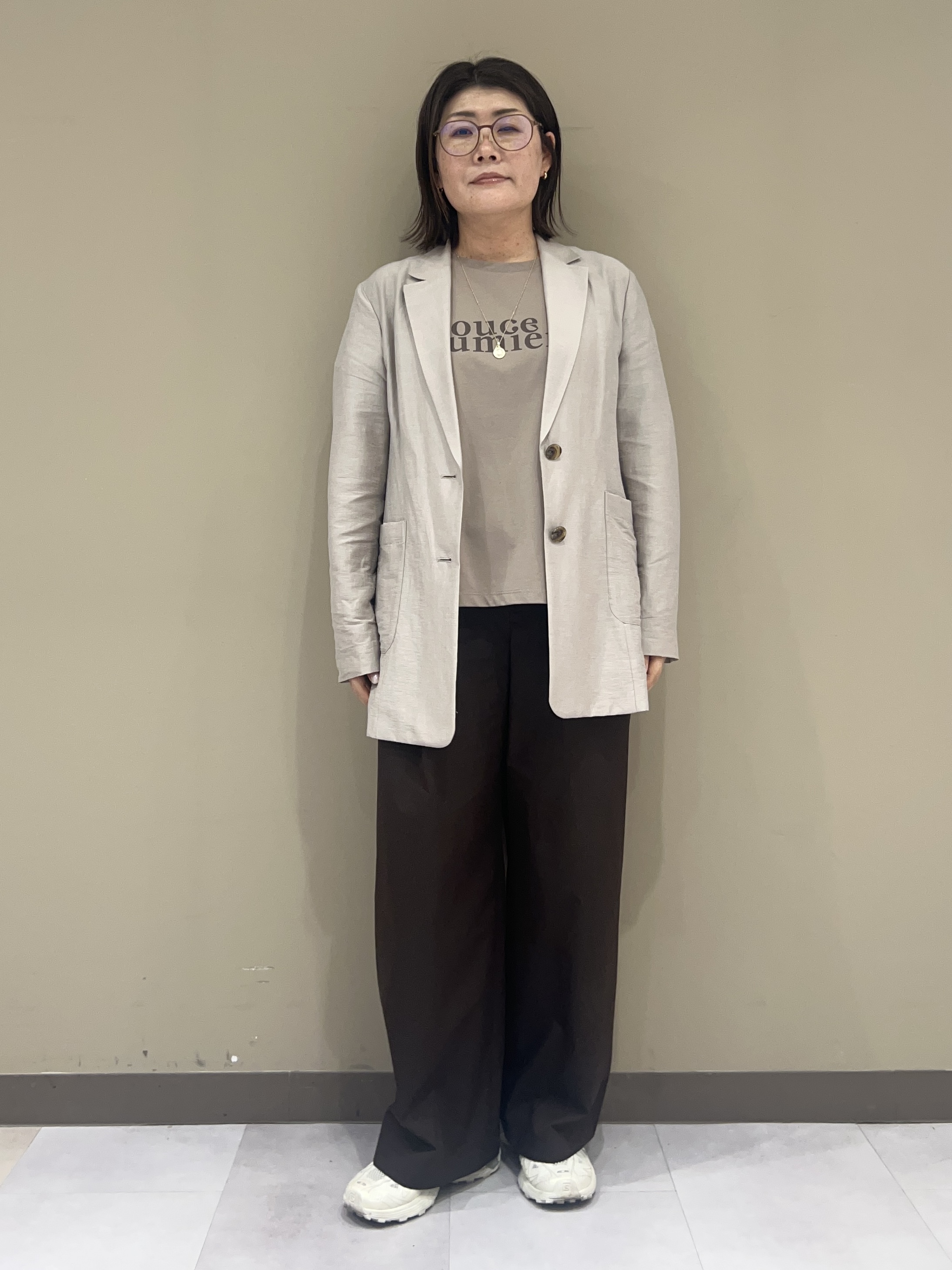 fukuさんの「UNTITLED｜【程よいシアー感/洗える】エアリーバイオジャケット」を使ったコーディネート