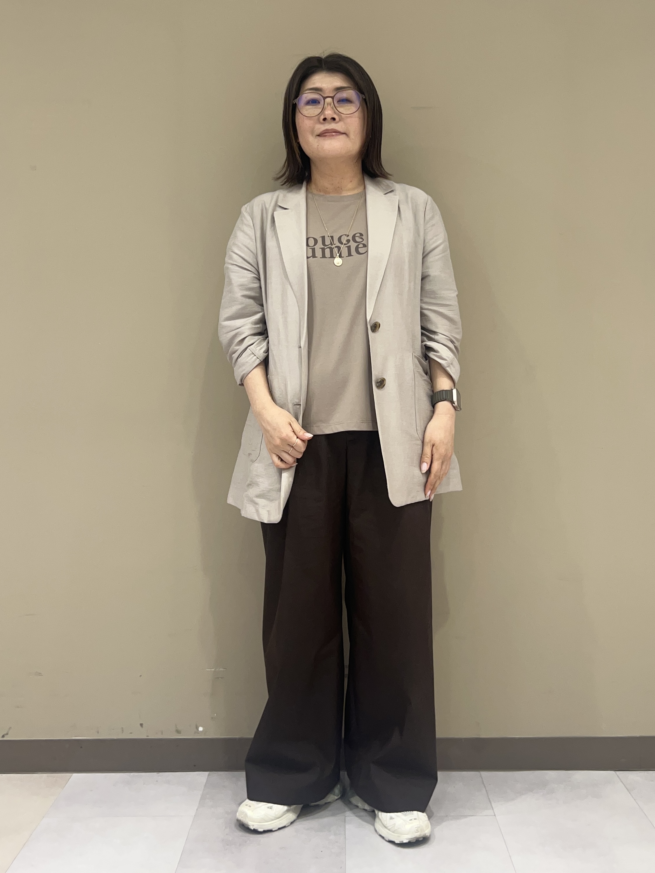 fukuさんの「UNTITLED｜【程よいシアー感/洗える】エアリーバイオジャケット」を使ったコーディネート