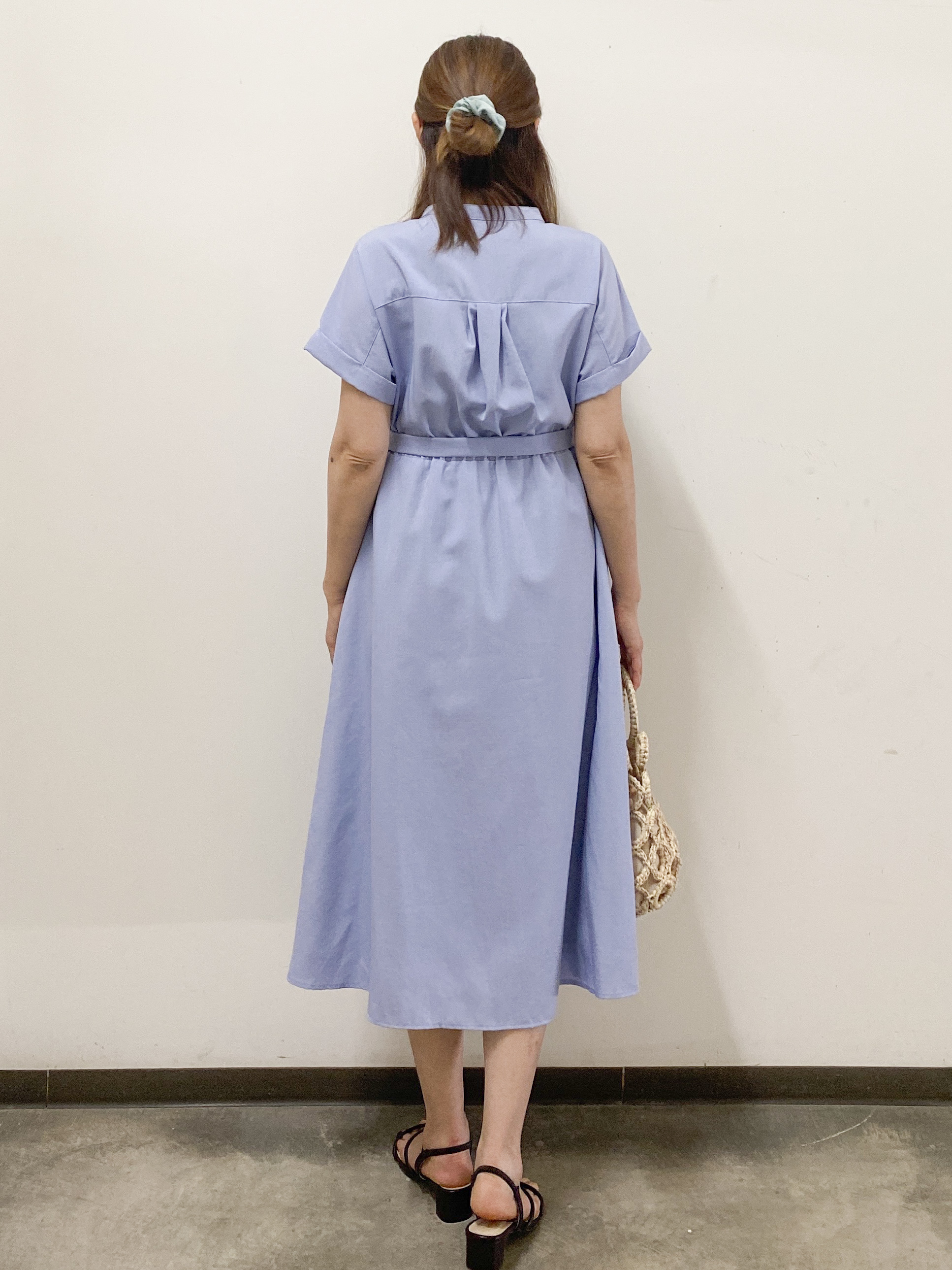miさんの「index｜ダブルポケットスキッパーワンピース【防シワ／洗濯機OK】《XS～3L／6col》」を使ったコーディネート