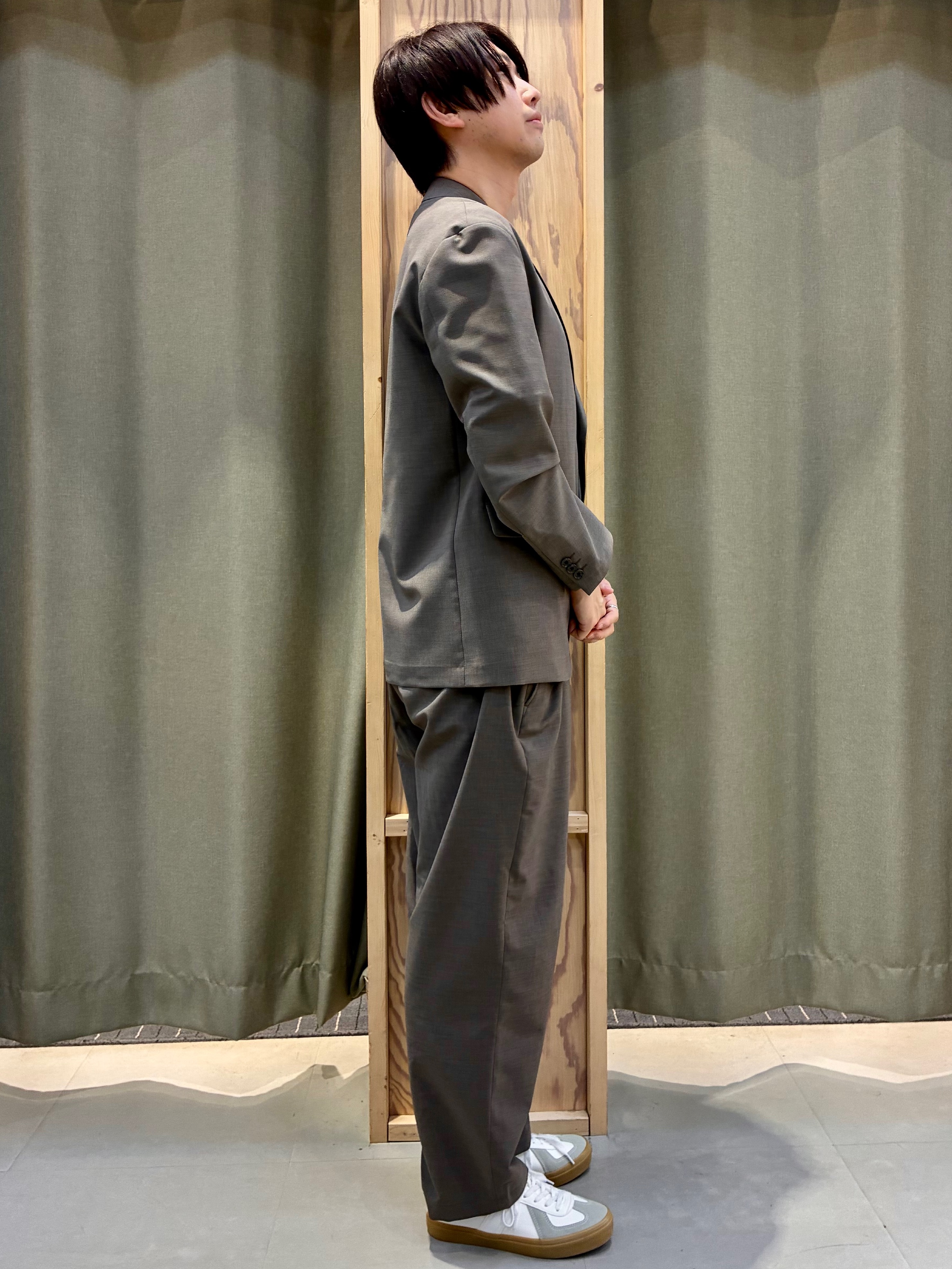 yoshiさんの「THE SHOP TK｜AVANT LINO リラックスジャケット セットアップ可／洗濯機OK」を使ったコーディネート