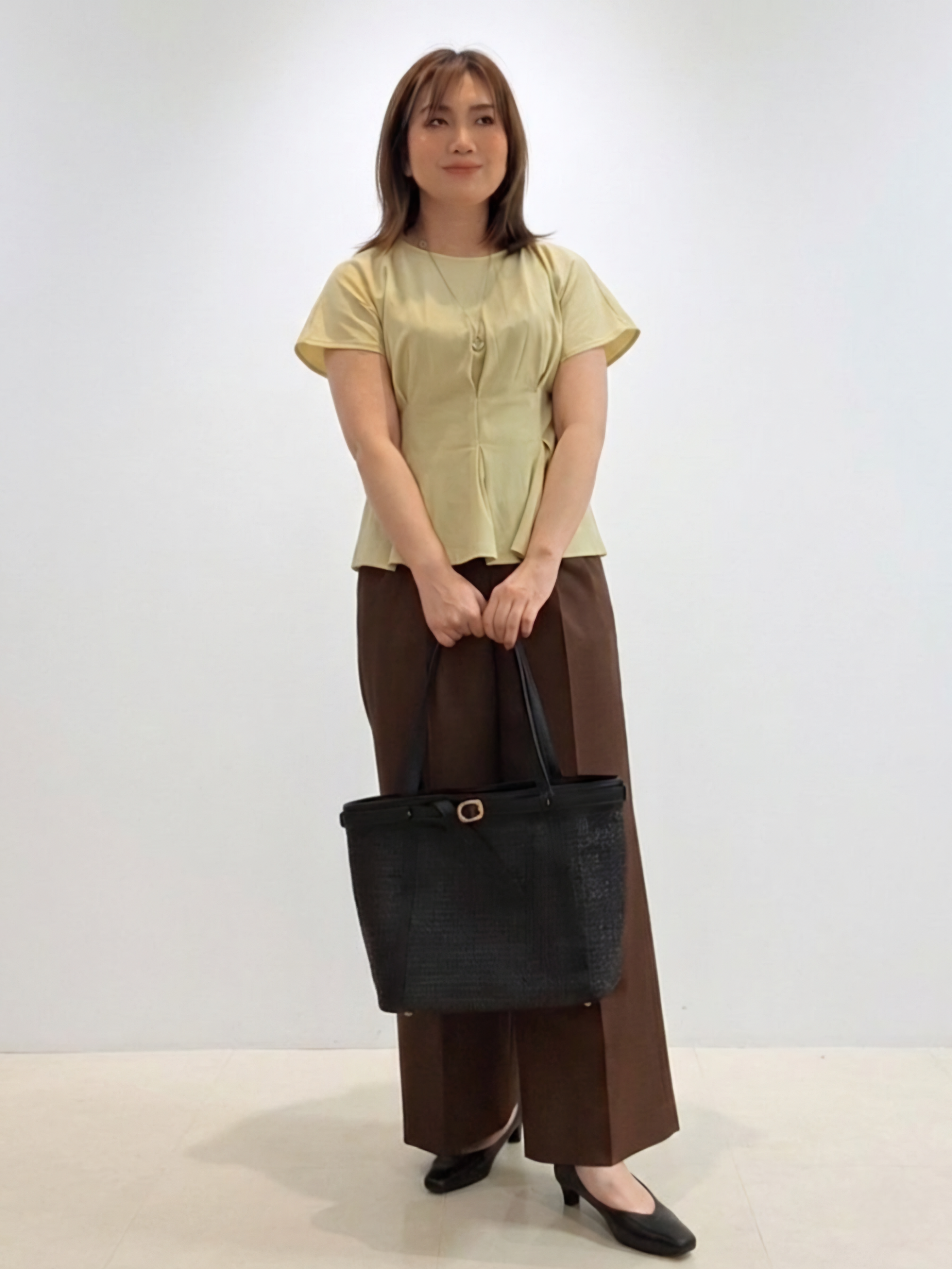 S.xuliさんの「Reflect｜【UVカット／接触冷感／吸水速乾】タックデザインフレアトップス」を使ったコーディネート
