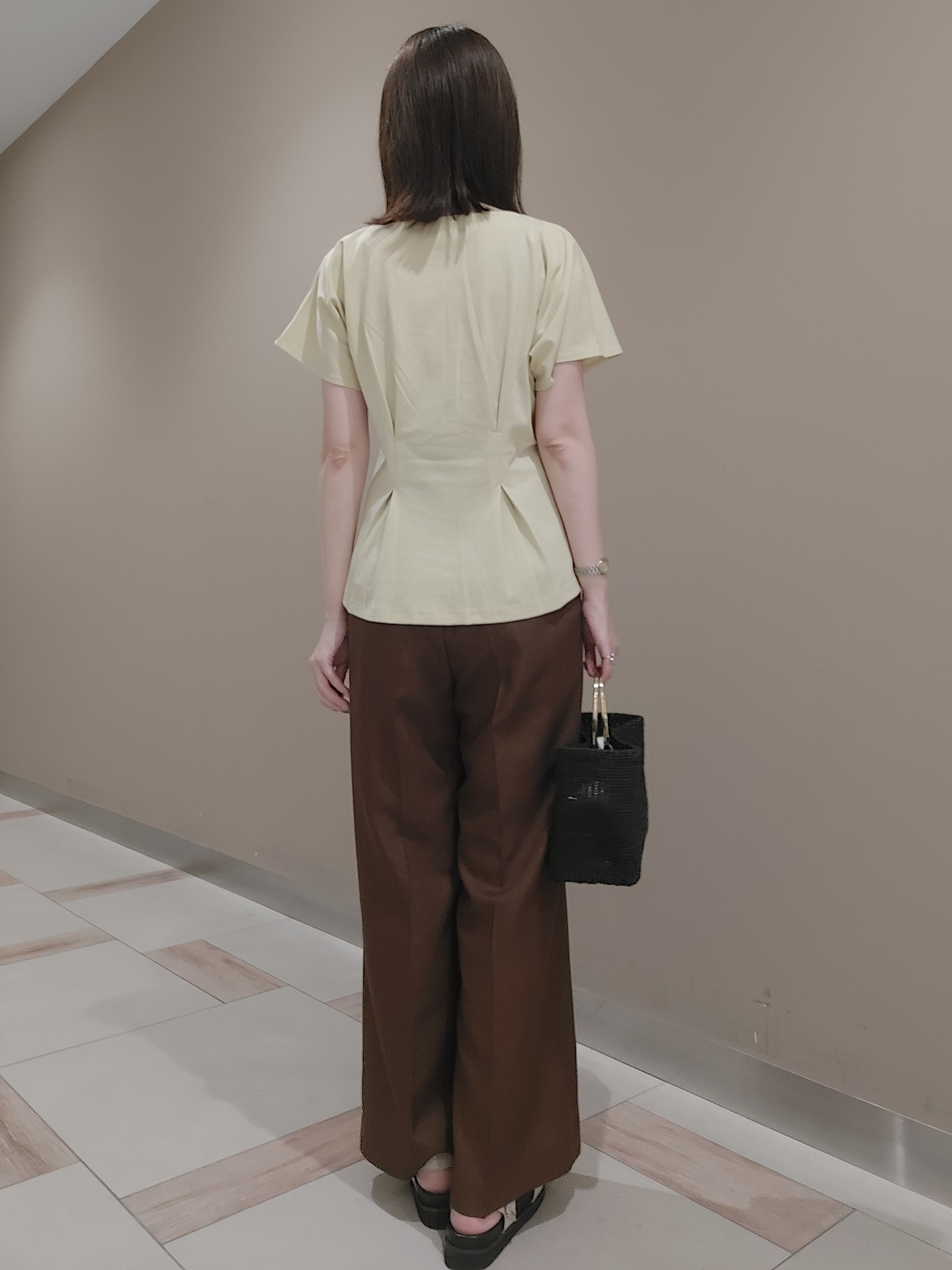 saiさんの「Reflect｜【UVカット／接触冷感／吸水速乾】タックデザインフレアトップス」を使ったコーディネート