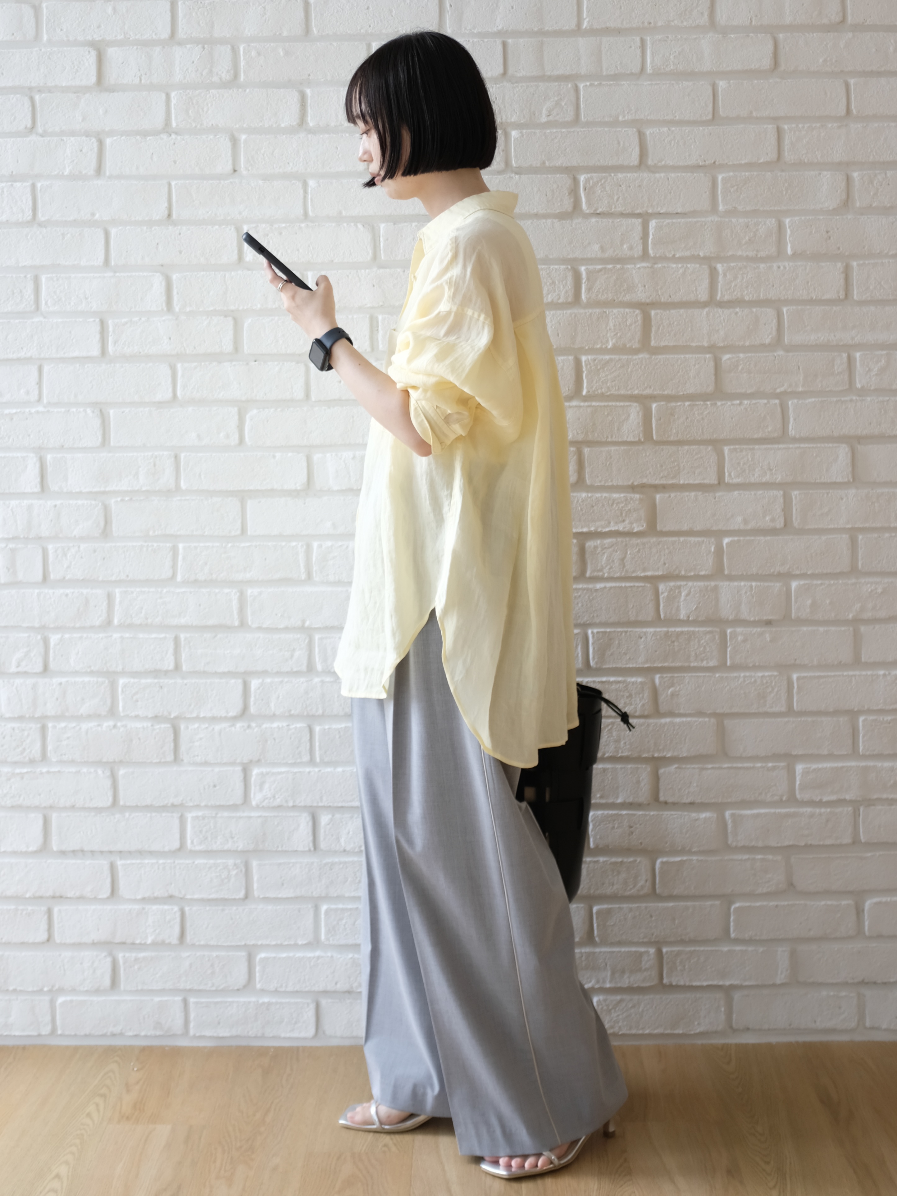 Kishimotoさんの「DRESSTERIOR｜【人気定番/ウォッシャブル】ガーメントダイラミーシャツ」を使ったコーディネート