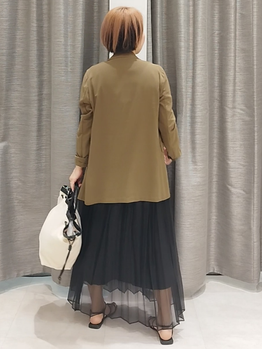 s u g iさんの「UNTITLED｜【セットアップ可/接触冷感/通気性】ドライシアーダブルジャケット」を使ったコーディネート