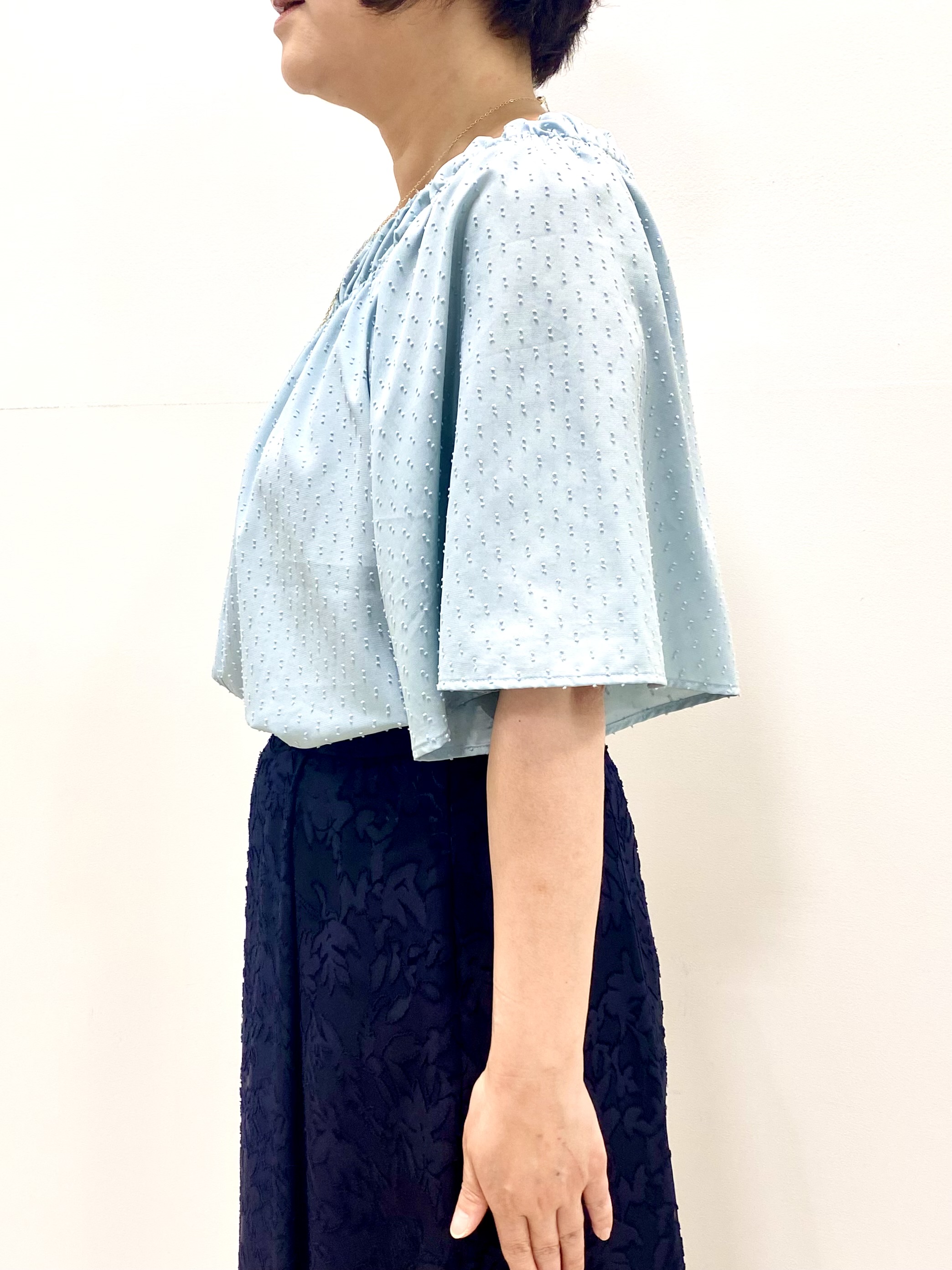 oharaさんの「Reflect｜ネックギャザーデザインブラウス」を使ったコーディネート
