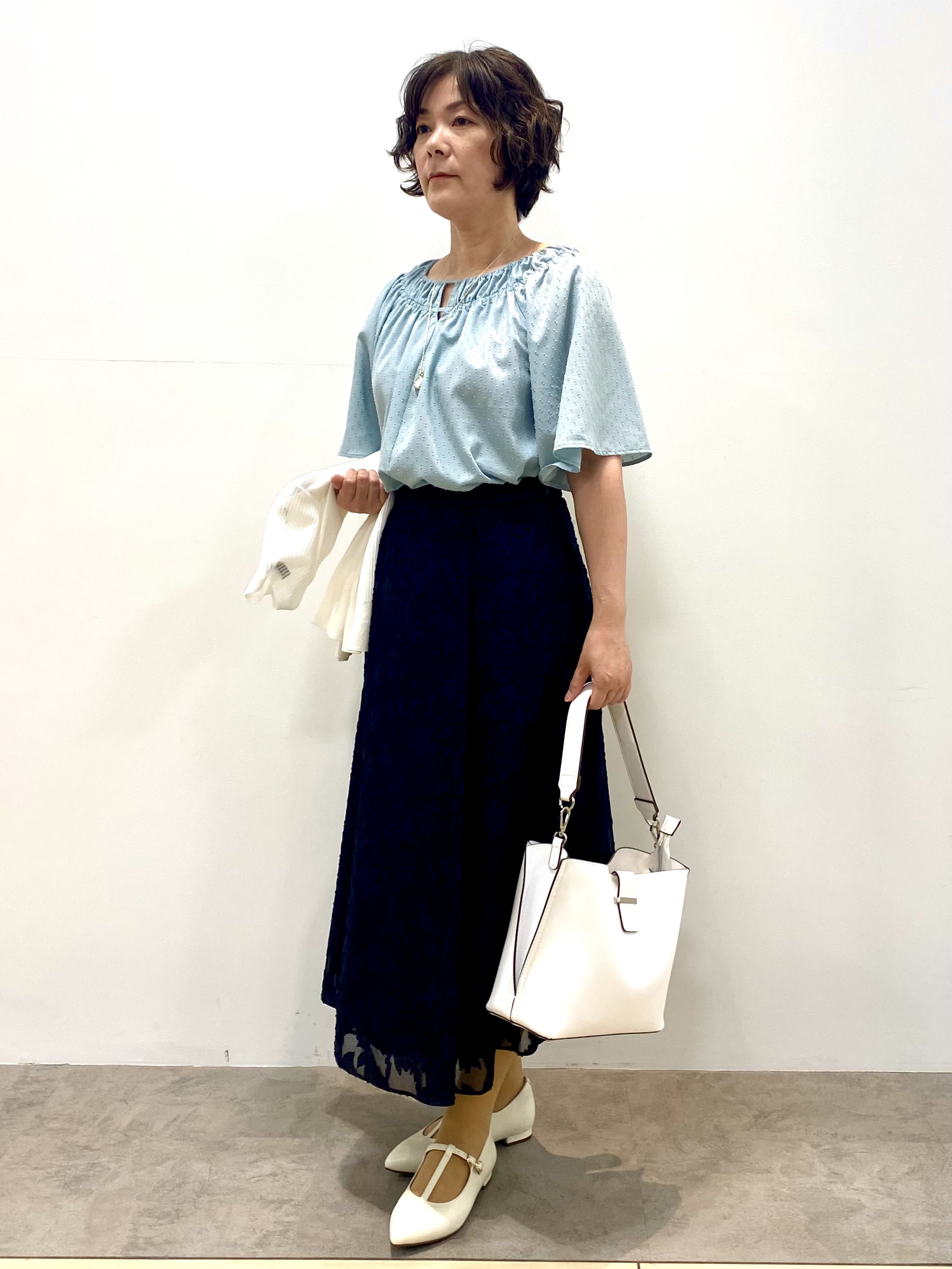 oharaさんの「Reflect｜ネックギャザーデザインブラウス」を使ったコーディネート