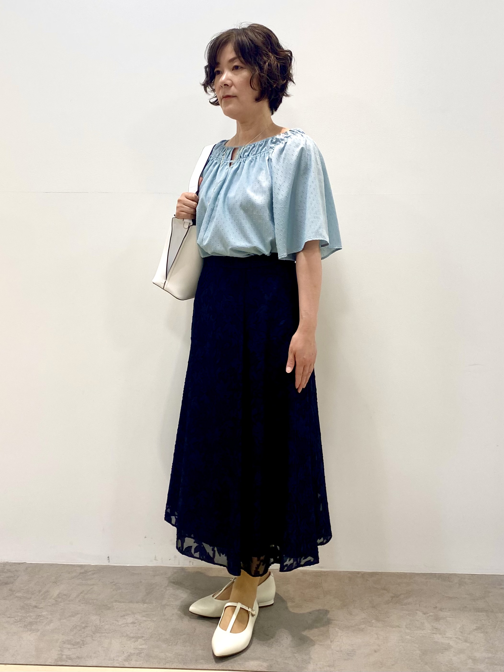 oharaさんの「Reflect｜ネックギャザーデザインブラウス」を使ったコーディネート
