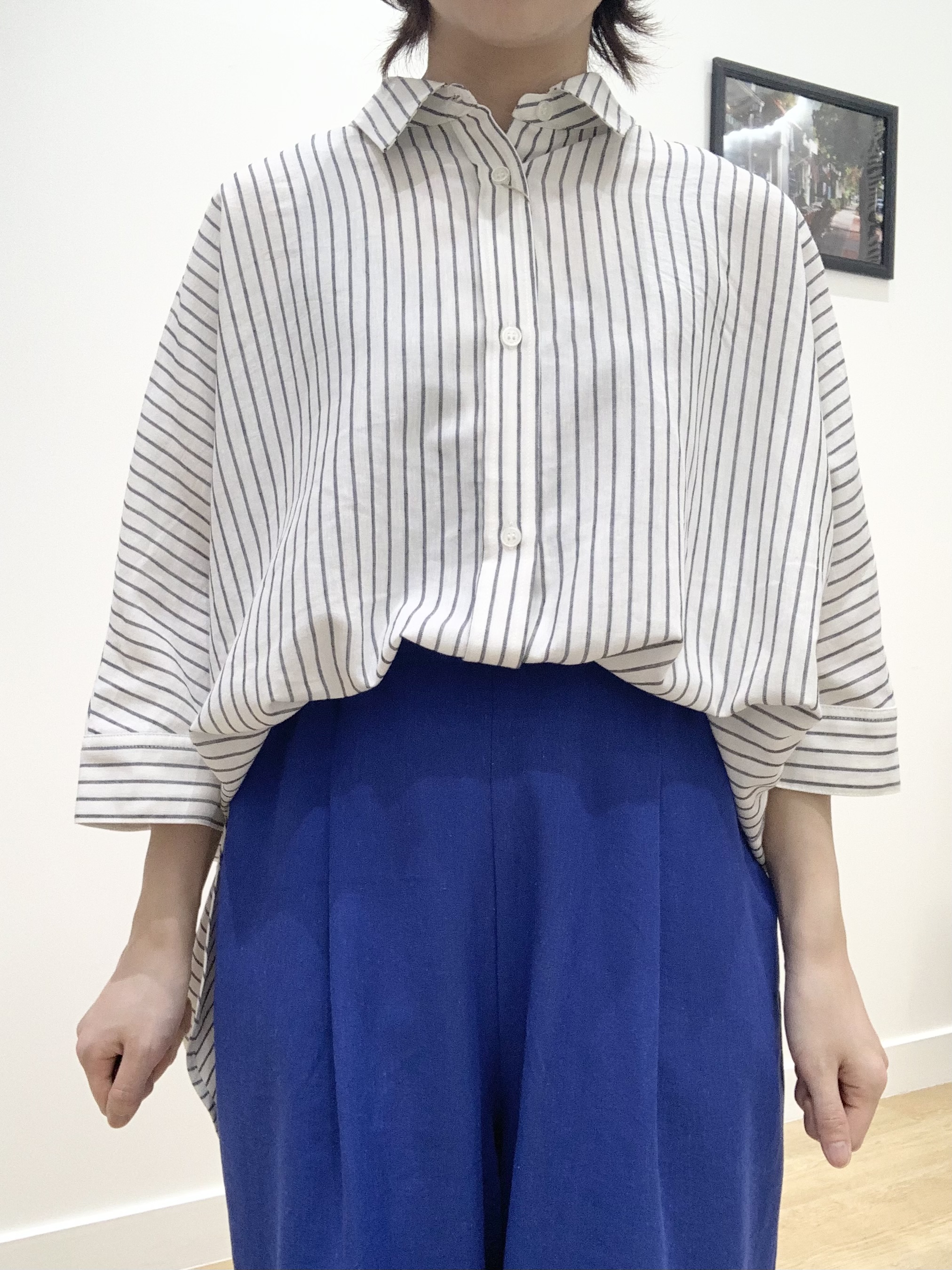 IMARIさんの「Dessin｜【セットアップ可/洗える】リネンブレンドドルマンシャツ」を使ったコーディネート