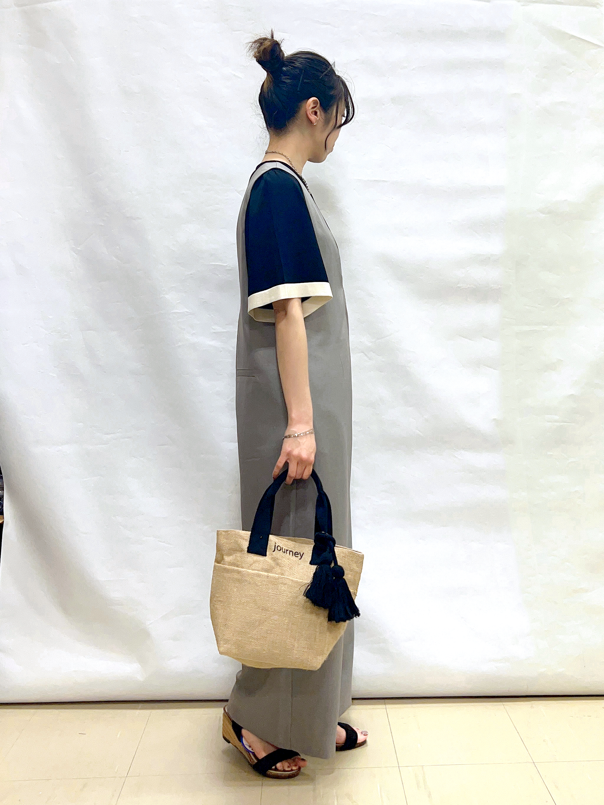 まっつんさんの「SHOO･LA･RUE｜【洗濯後しわになりにくい/S-LL】ゆったりらくちんきれい見え　シンプルだから使いやすい 大人のオー」を使ったコーディネート