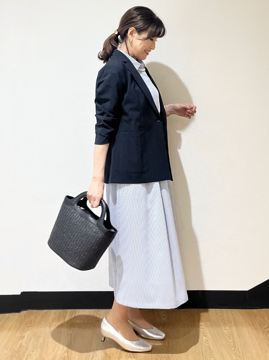 ayaさんの「Reflect｜【SS-4Lサイズ／接触冷感／シワになりにくい】リラクシーテーラードジャケット」を使ったコーディネート