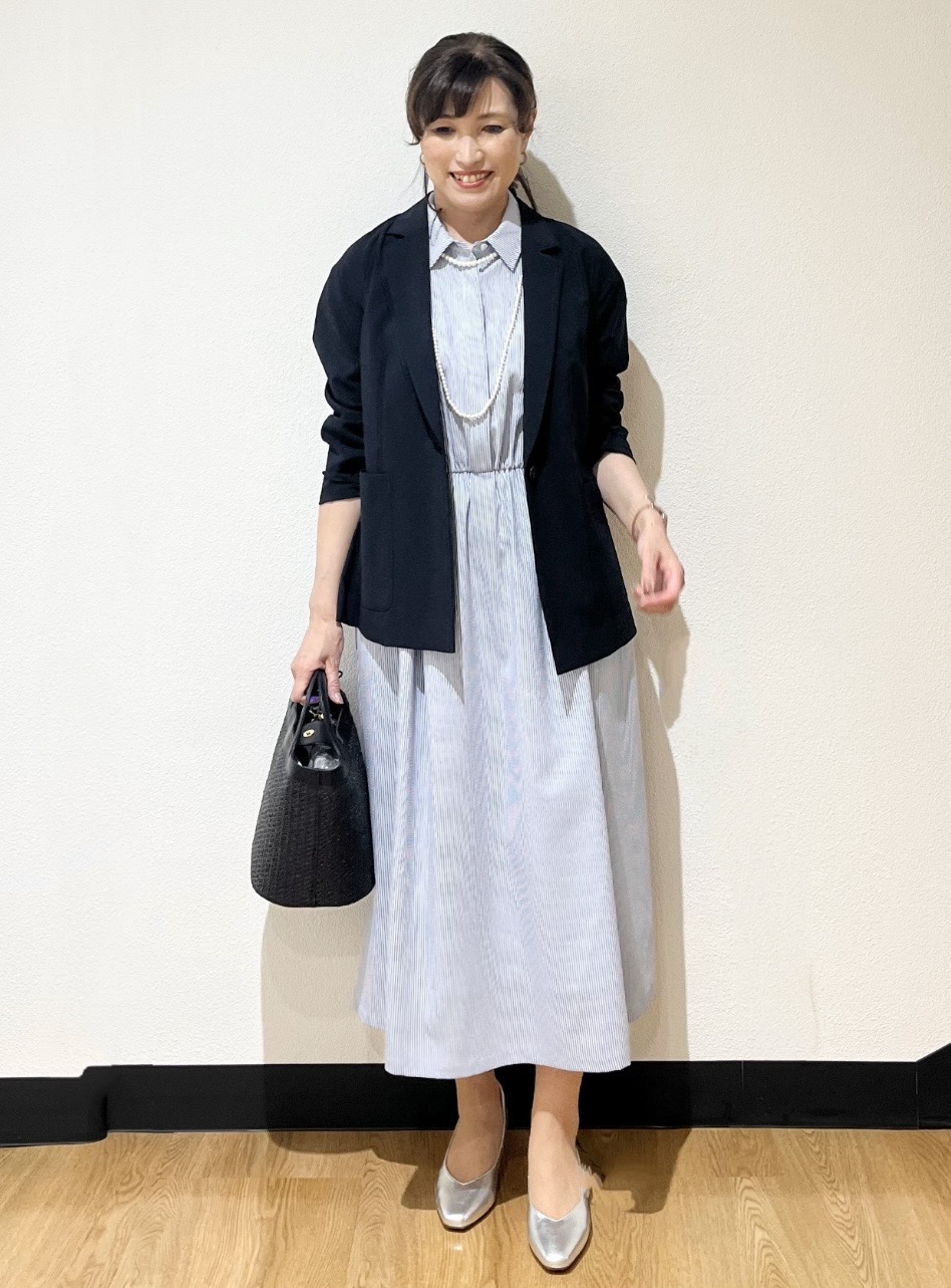 ayaさんの「Reflect｜【SS-4Lサイズ／接触冷感／シワになりにくい】リラクシーテーラードジャケット」を使ったコーディネート