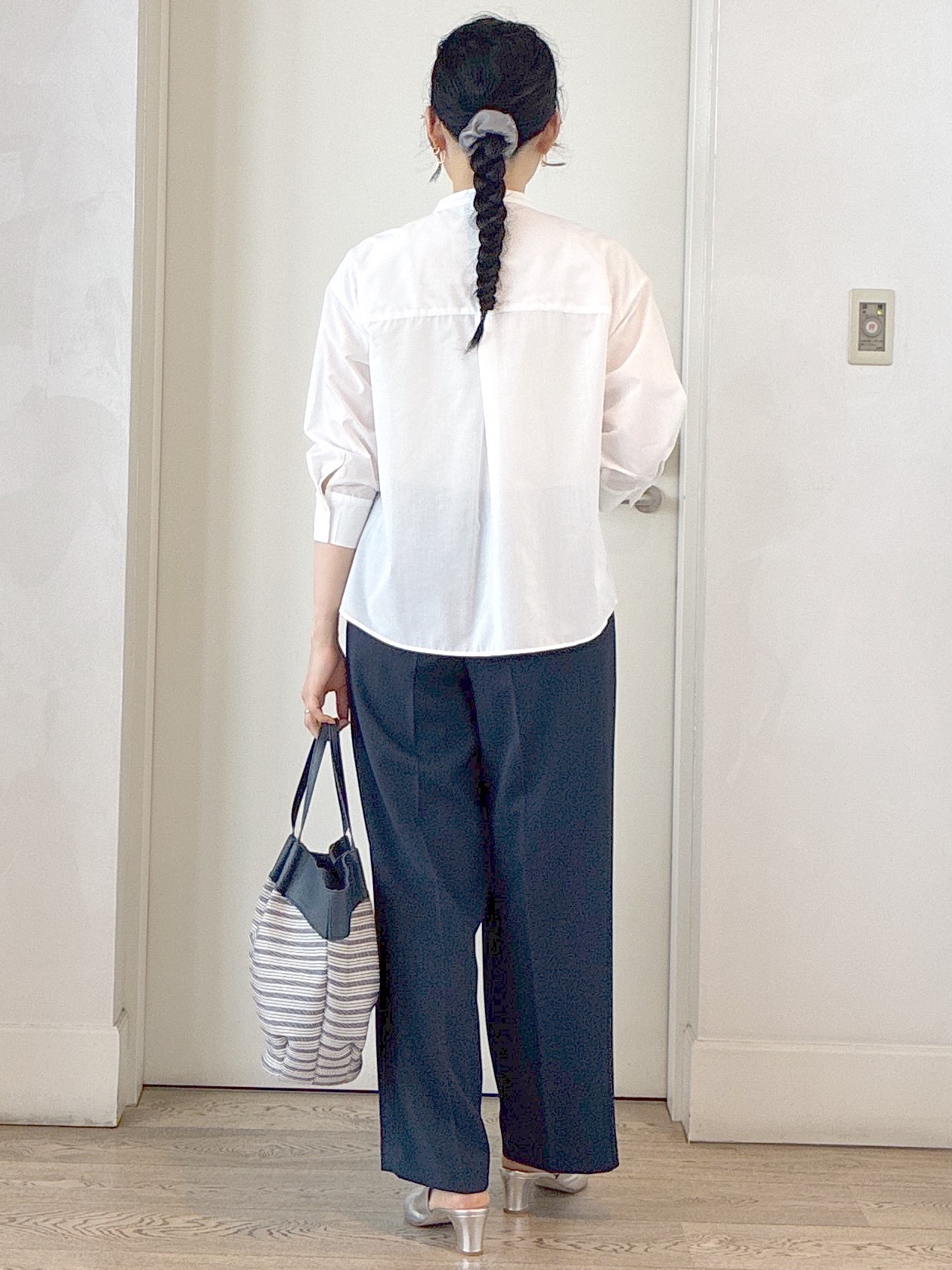  beni_gingerさんの「Reflect｜【接触冷感】八分袖フロントフリルブラウス」を使ったコーディネート